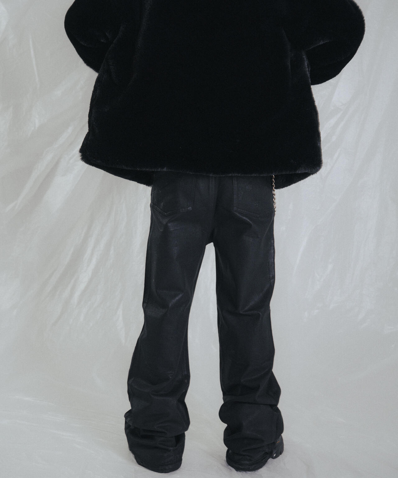 FR(13)NDS /フレンズ/BLACK COATINGFLARE PANTS
