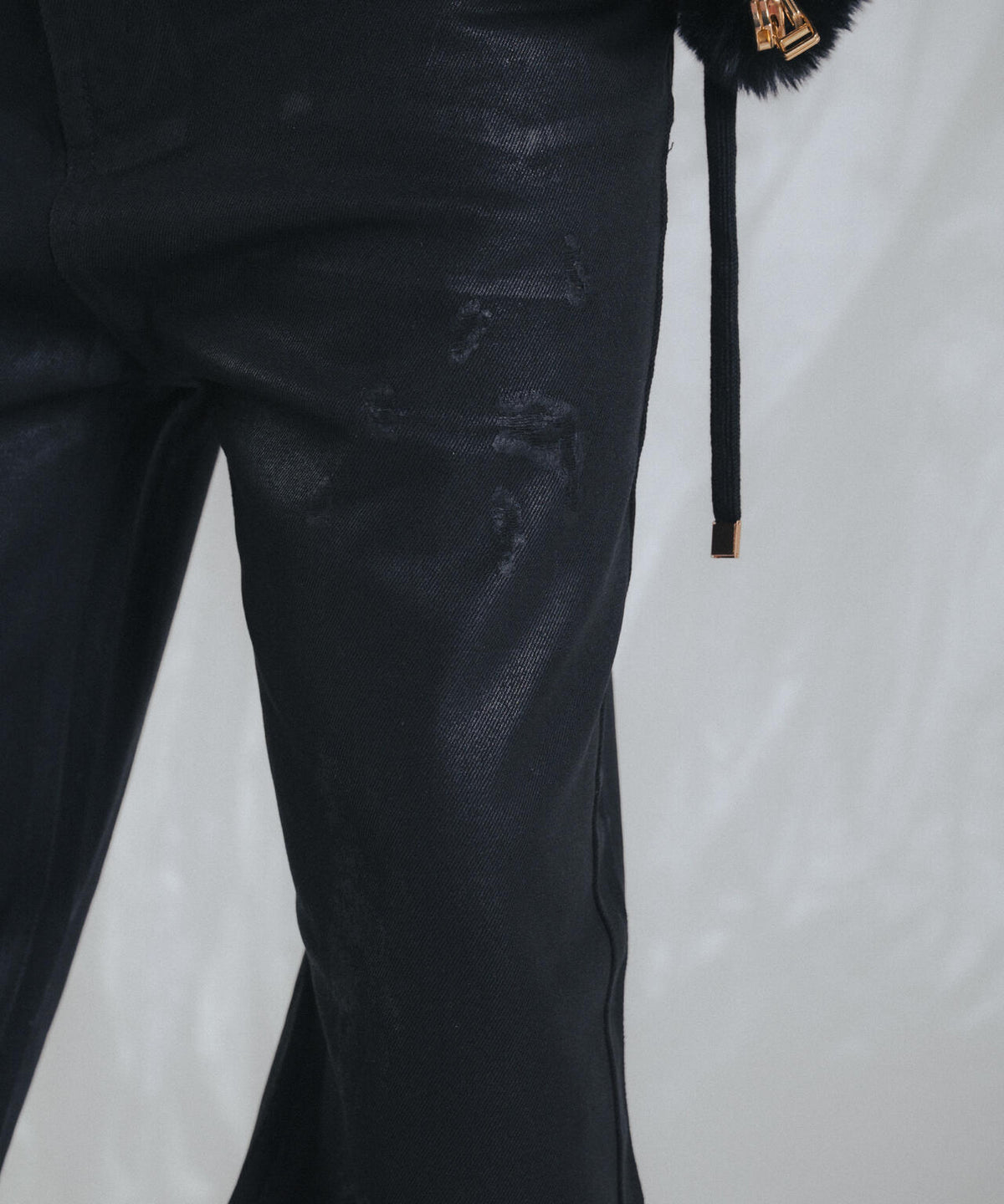 FR(13)NDS /フレンズ/BLACK COATINGFLARE PANTS