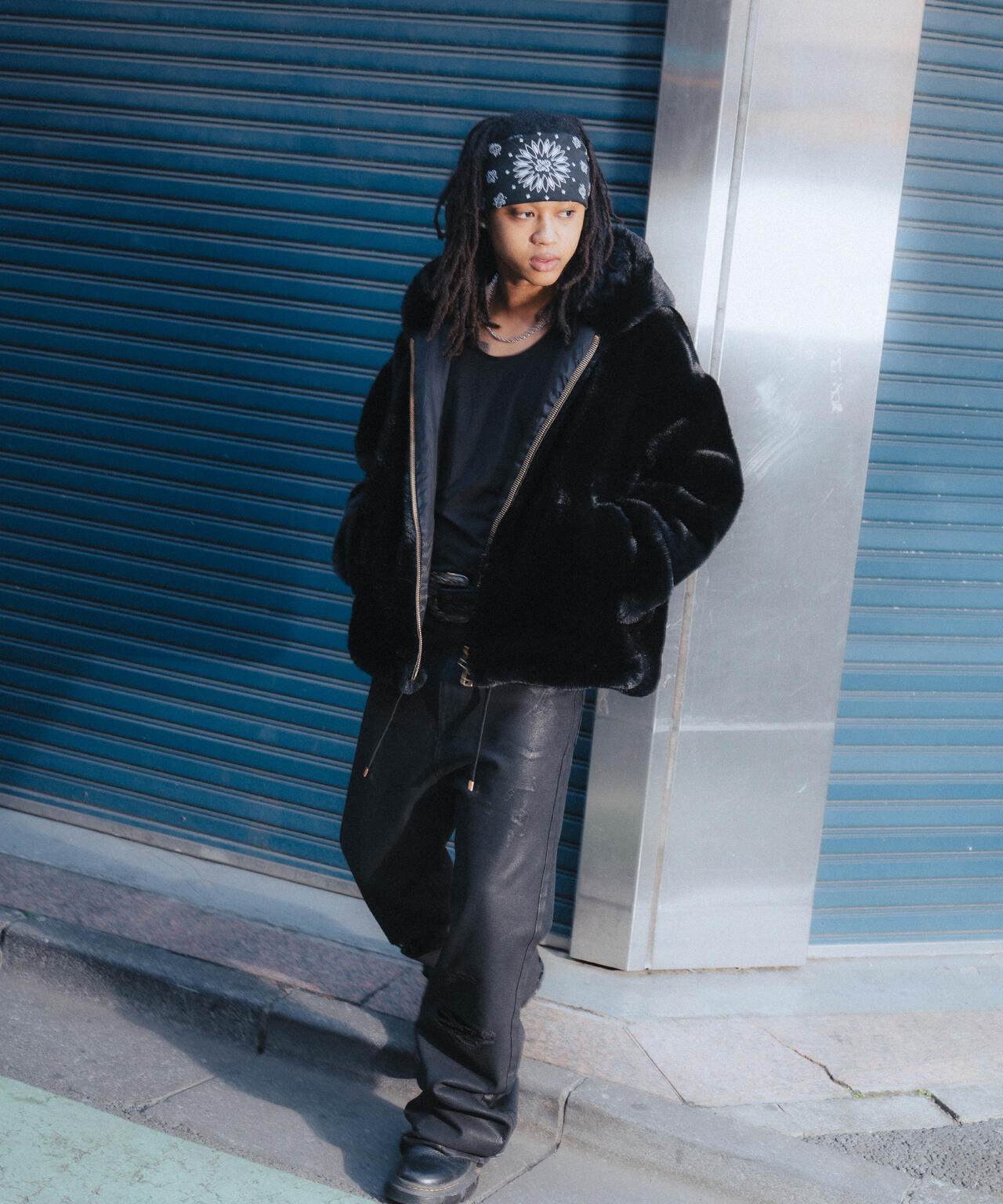 FR(13)NDS /フレンズ/BLACK COATINGFLARE PANTS