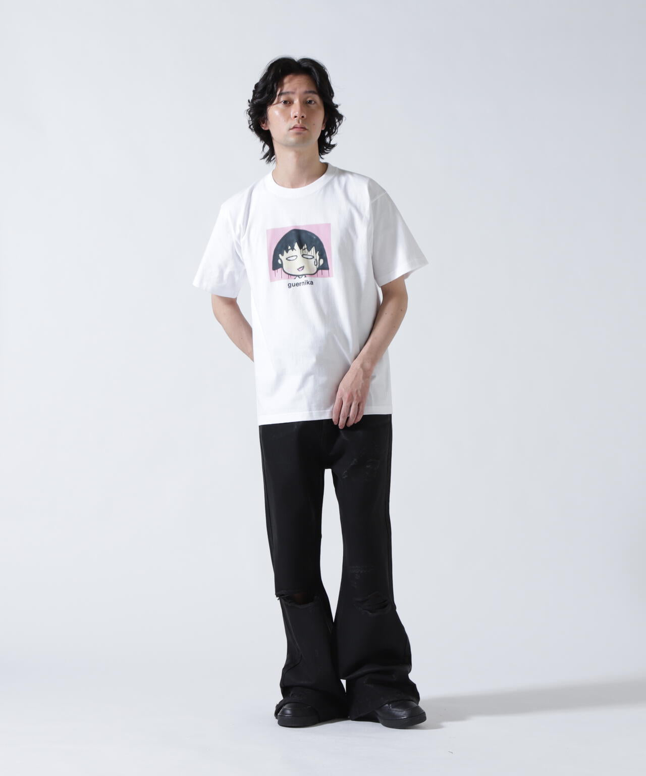 FR(13)NDS /フレンズ/BLACK COATINGFLARE PANTS