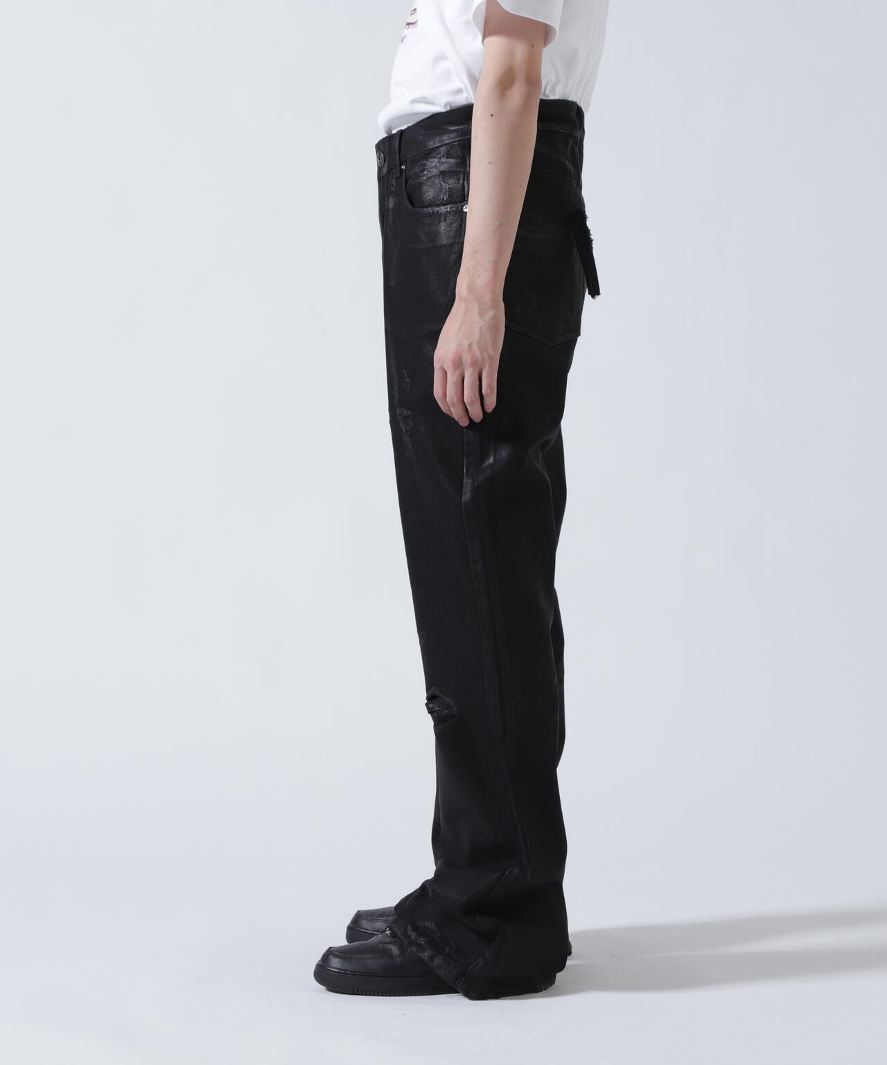 FR(13)NDS /フレンズ/BLACK COATINGFLARE PANTS
