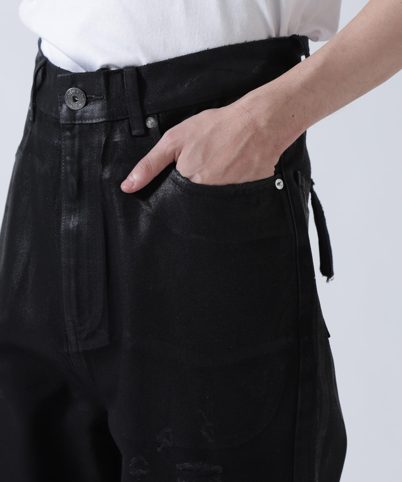FR(13)NDS /フレンズ/BLACK COATINGFLARE PANTS
