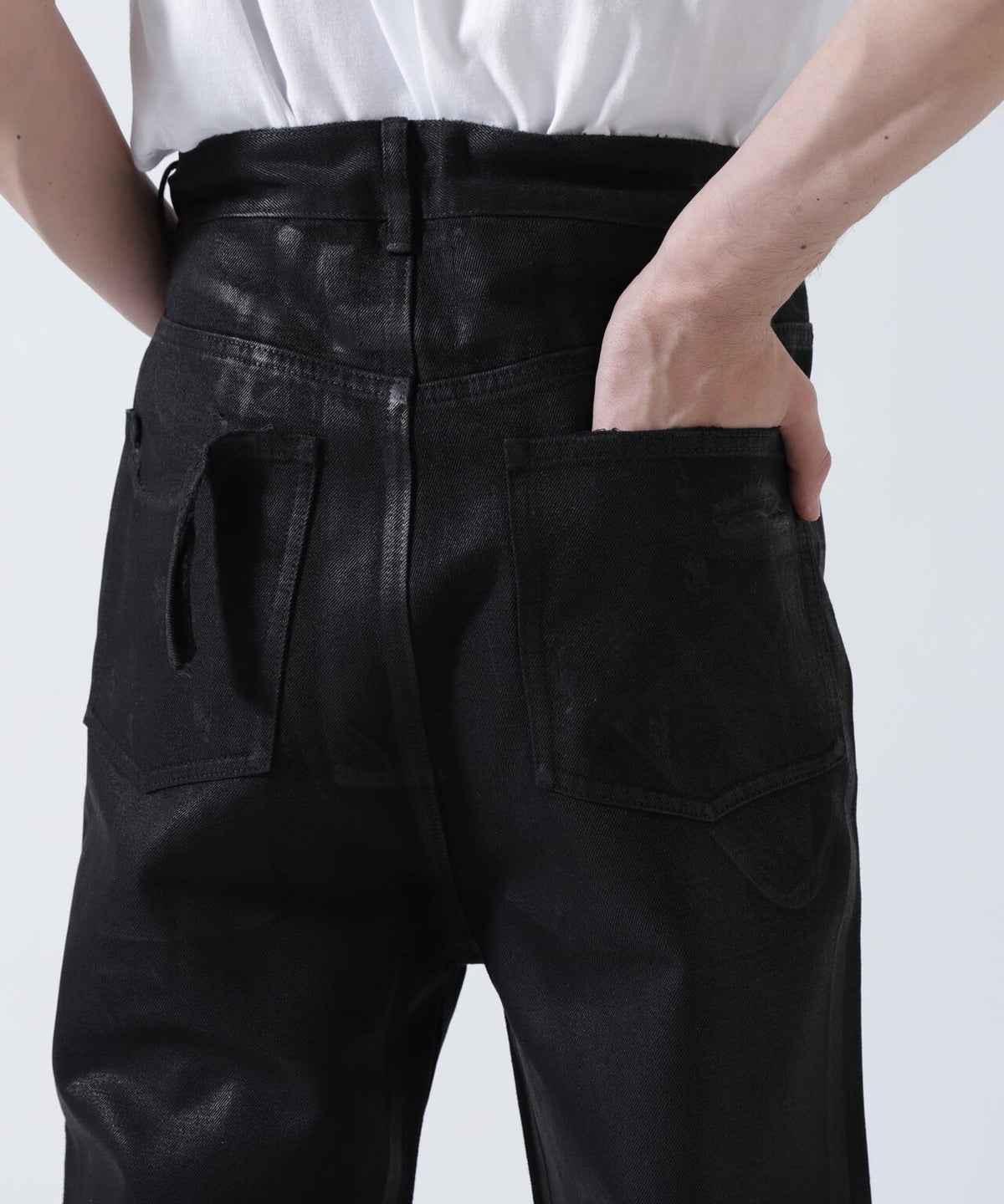 FR(13)NDS /フレンズ/BLACK COATINGFLARE PANTS