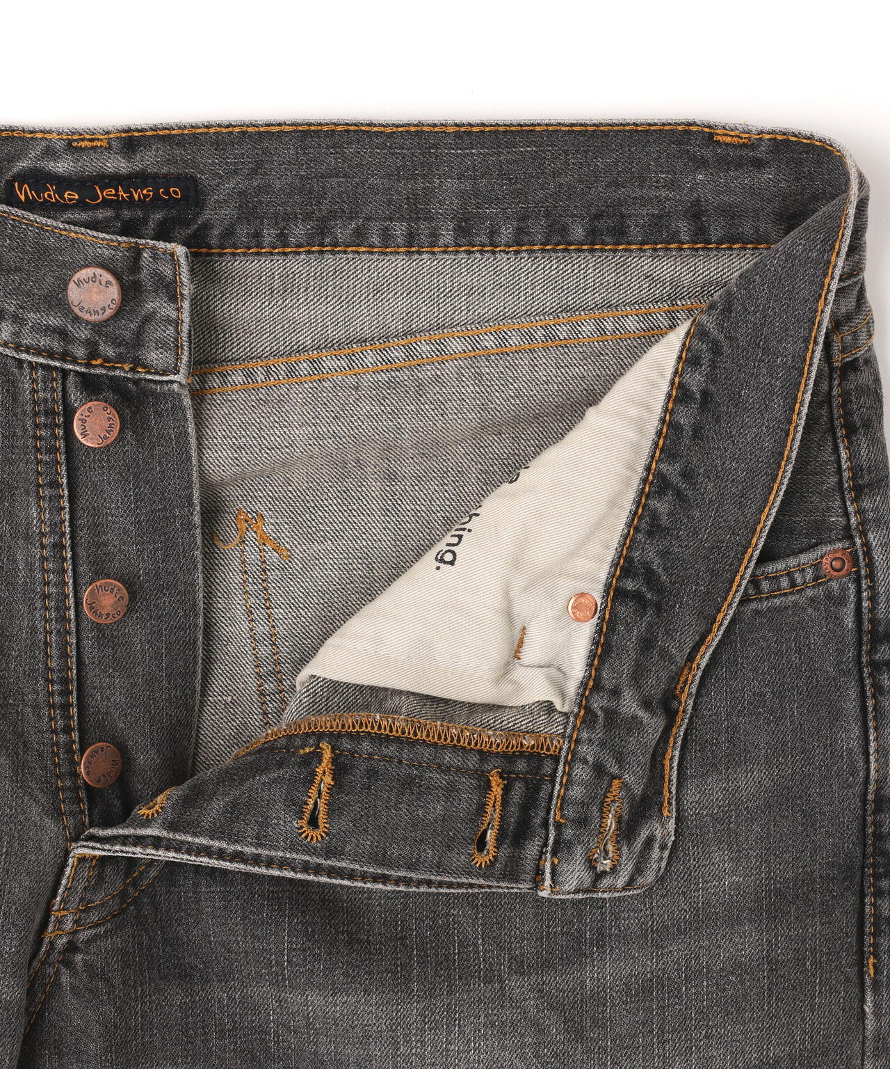 NUDIE JEANS/ヌーディージーンズ/Steady Eddie II Grey Crosshatch