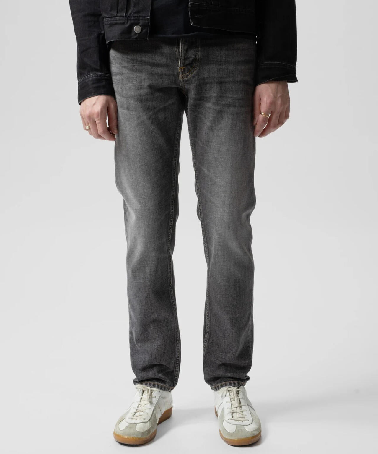 NUDIE JEANS/ヌーディージーンズ/Steady Eddie II Grey Crosshatch