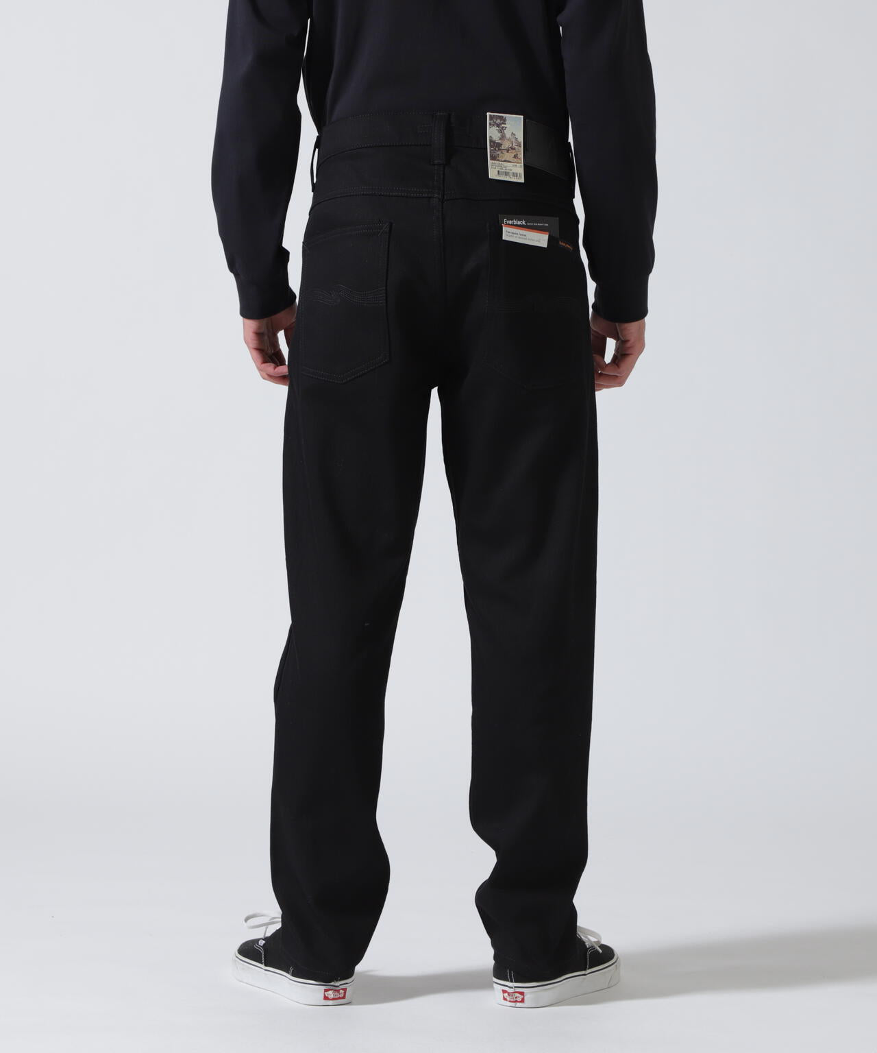 NUDIE JEANS/ヌーディージーンズ/LEAN DEAN /DRY EVER BLACK