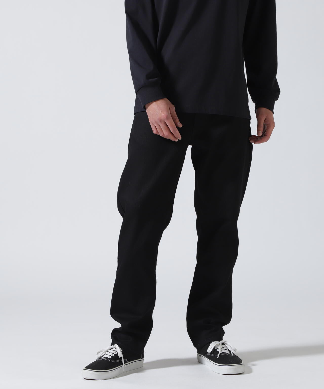 NUDIE JEANS/ヌーディージーンズ/LEAN DEAN /DRY EVER BLACK