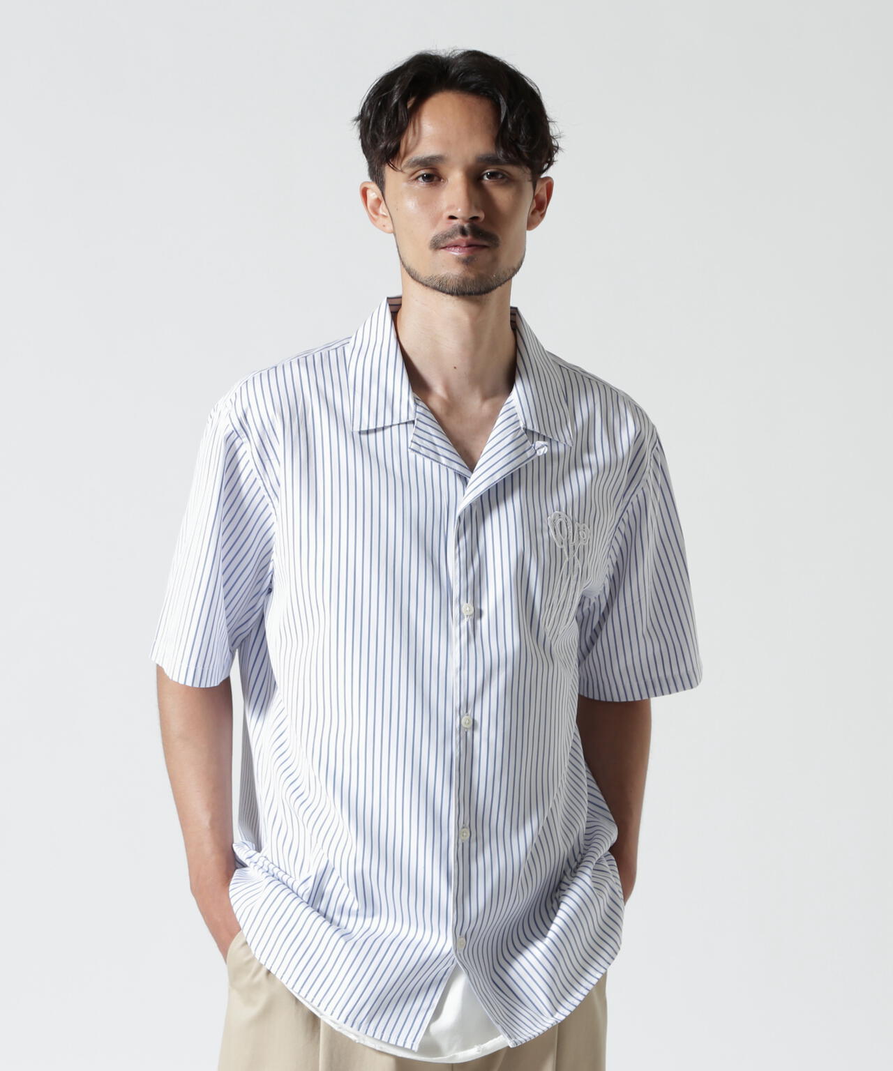 DENHAM/デンハム/SCISSOR PATCH BOWLING SHIRT | ROYAL FLASH