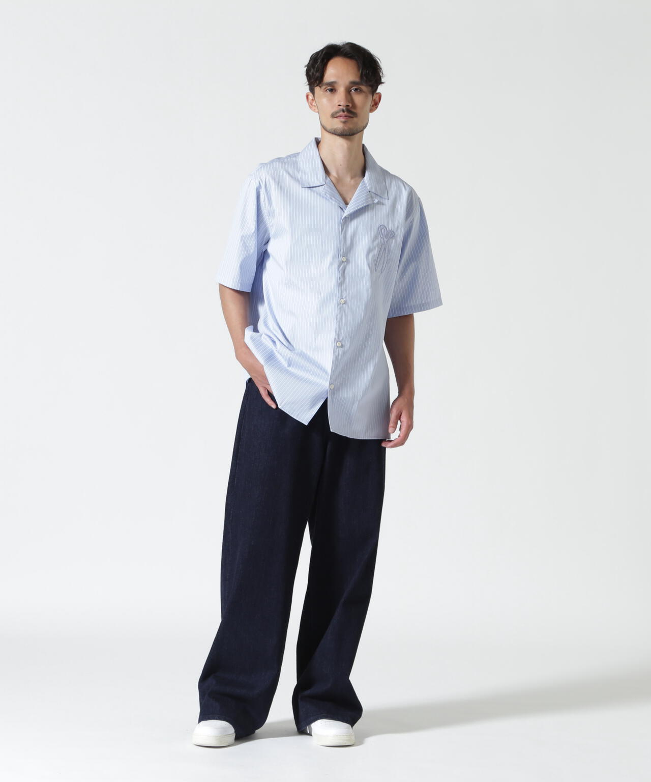 DENHAM/デンハム/SCISSOR PATCH BOWLING SHIRT