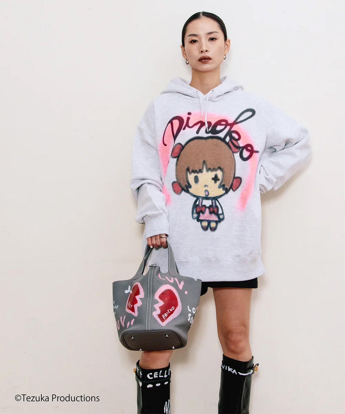 guernika/ゲルニカ/THUMB DOLL SPRAY HOODIE ピノコ