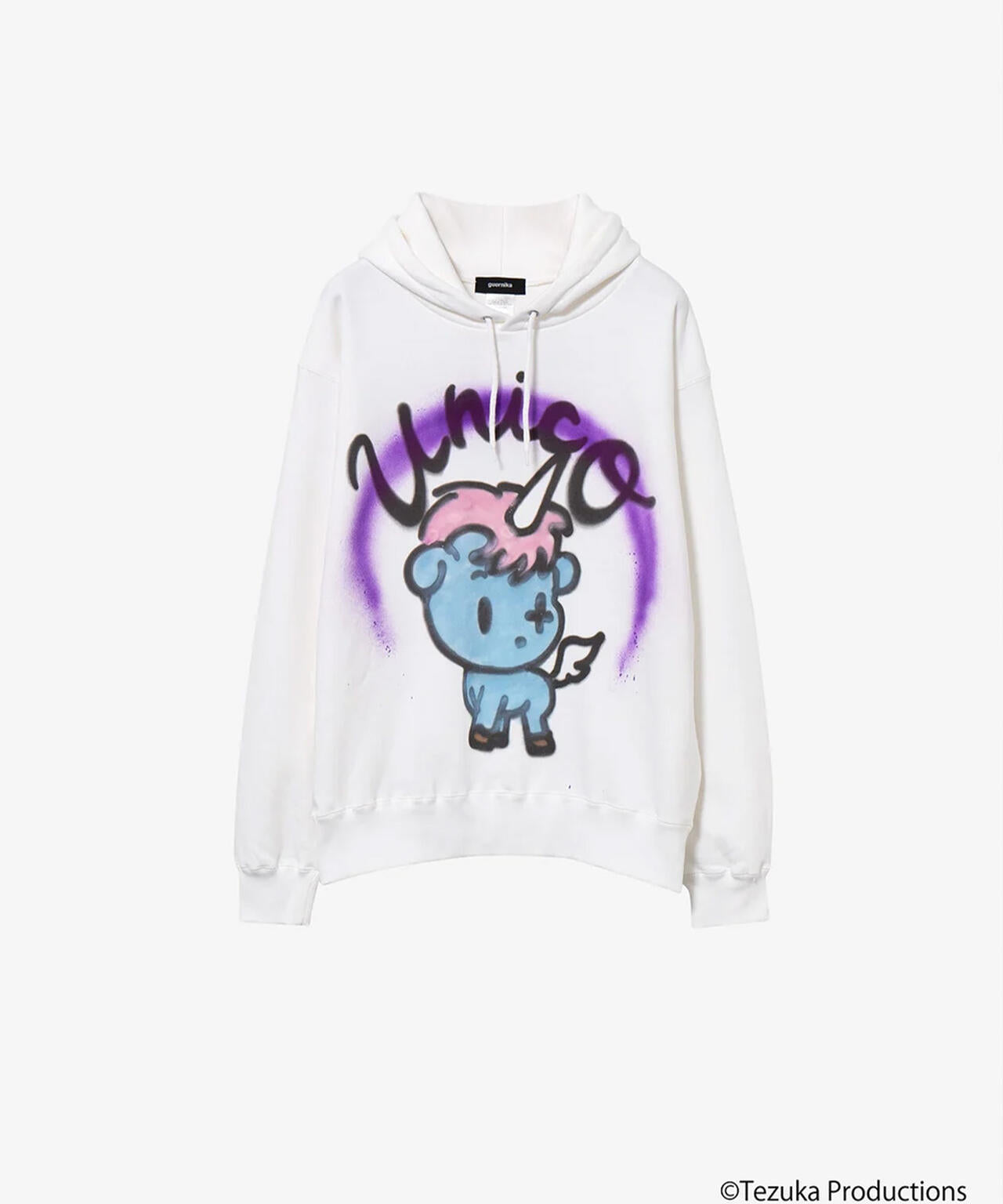 guernika/ゲルニカ/THUMB DOLL SPRAY HOODIE ユニコ
