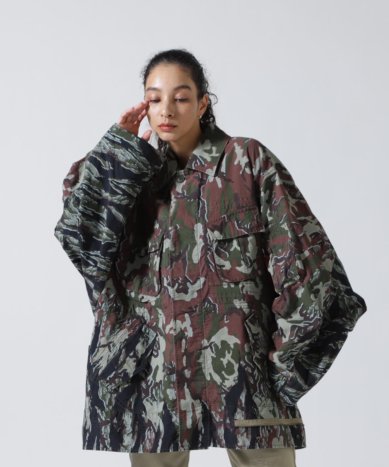 beautiful people×Alpha/double-end camouflage field JK