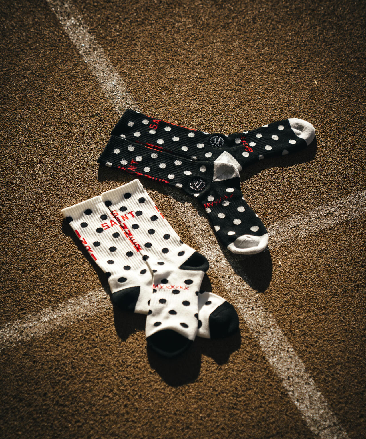 SAINT MICHAEL/セントマイケル/SOCKS/DOT/WHITE