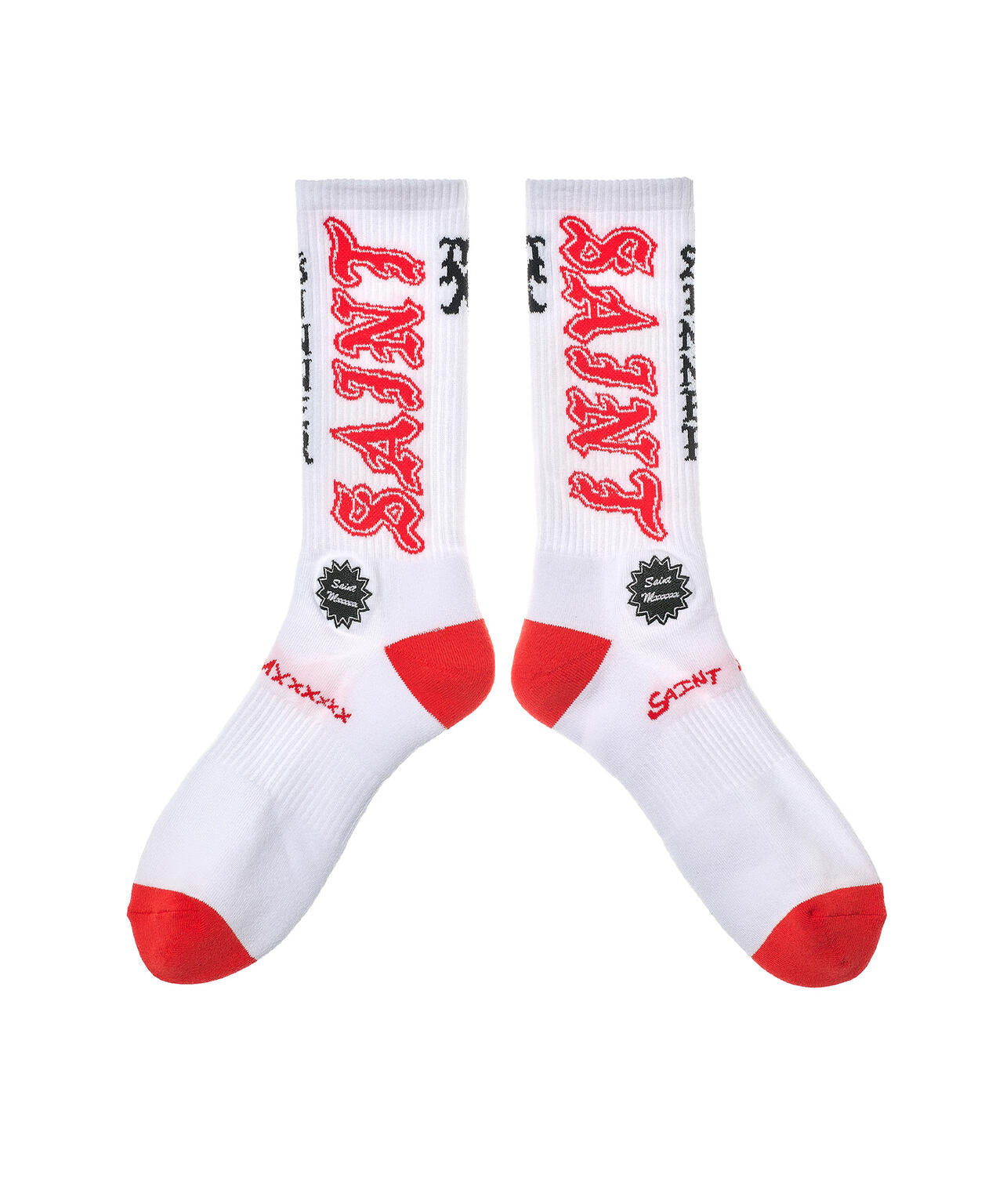 SAINT MICHAEL/セントマイケル/SOCKS/SAINT/WHITE+RED
