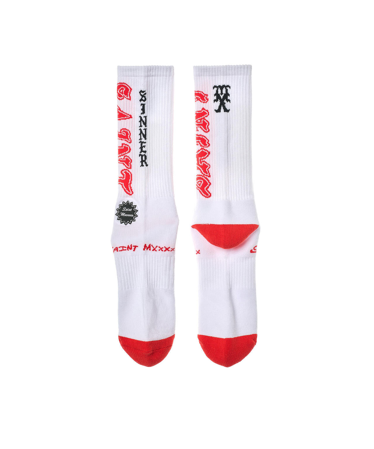 SAINT MICHAEL/セントマイケル/SOCKS/SAINT/WHITE+RED