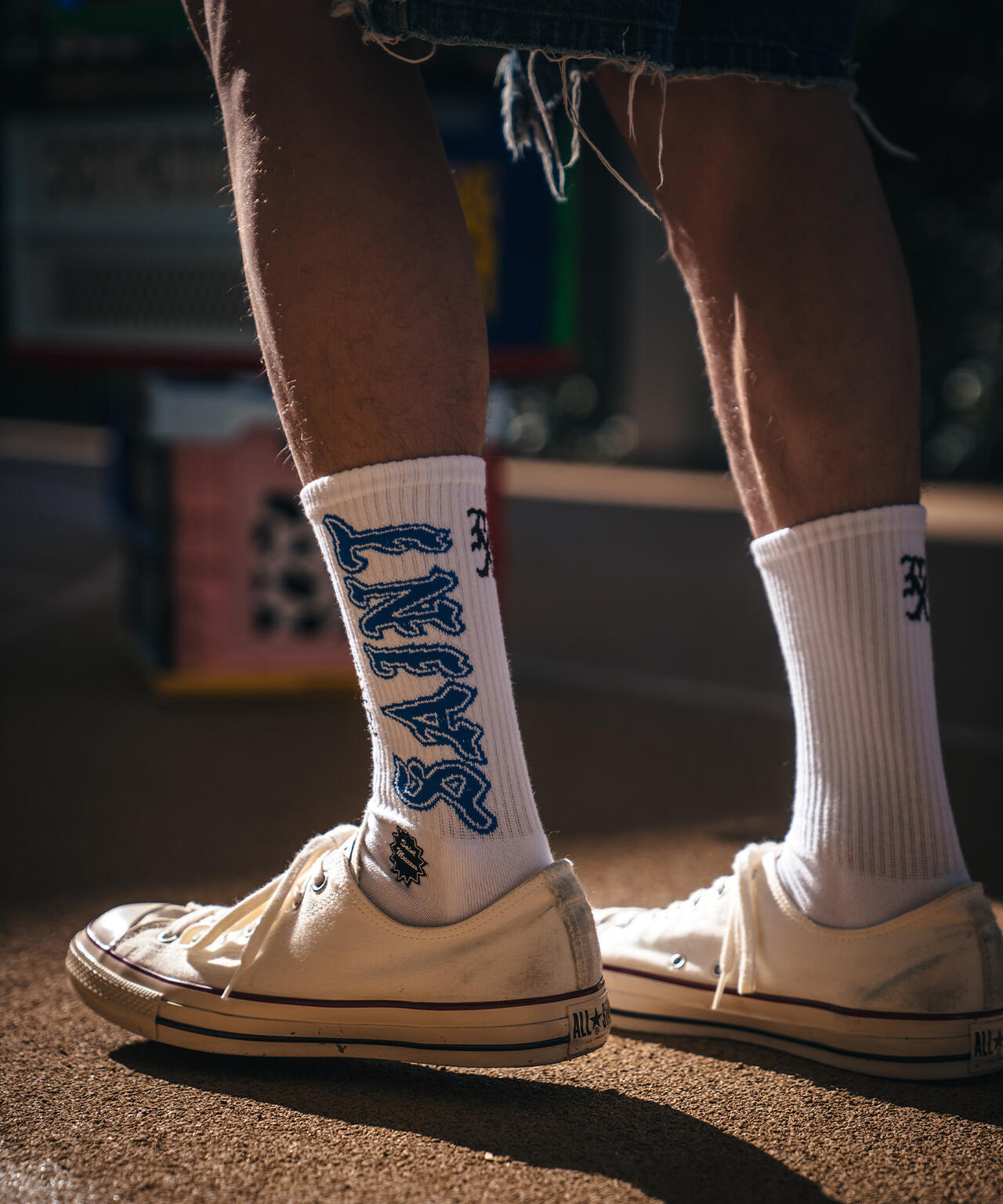 SAINT MICHAEL/セントマイケル/SOCKS/SAINT/WHITE+BLUE