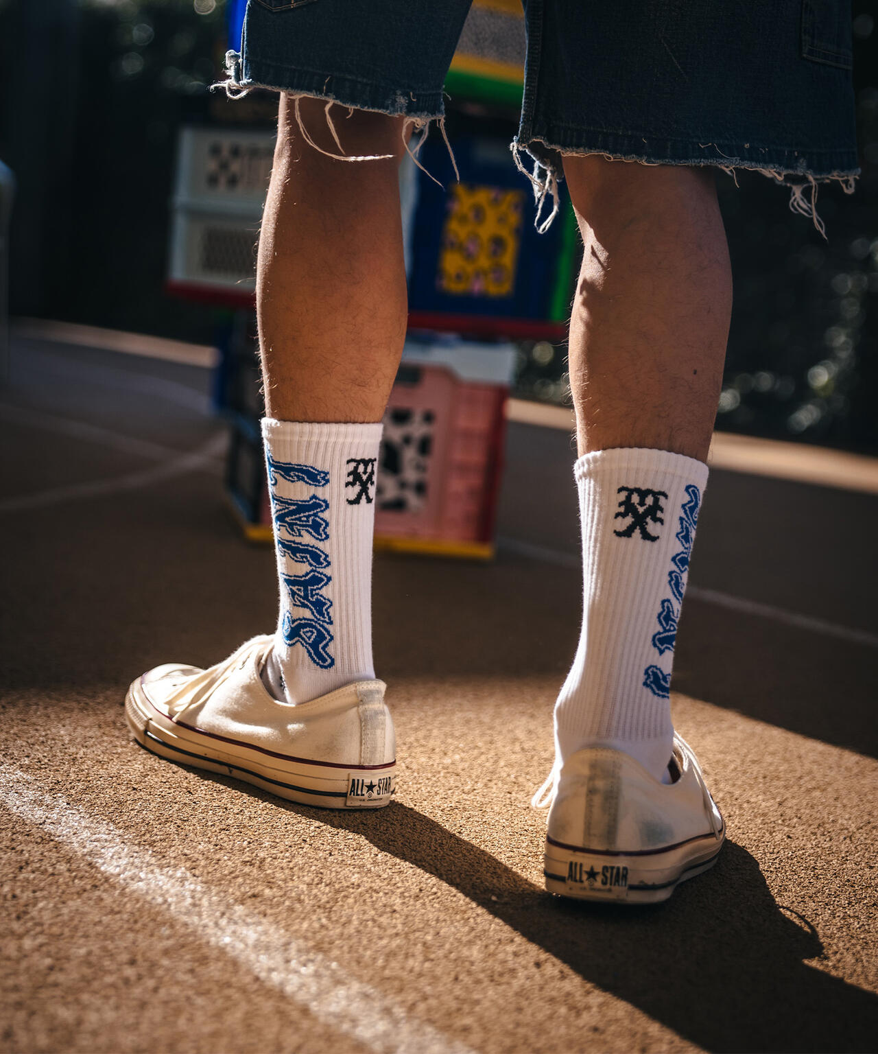 SAINT MICHAEL/セントマイケル/SOCKS/SAINT/WHITE+BLUE