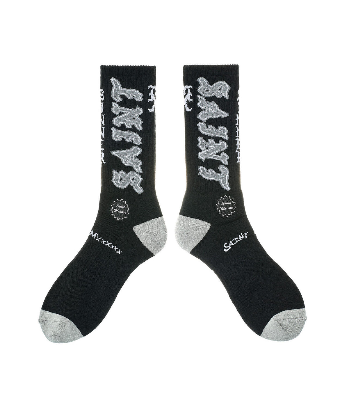 SAINT MICHAEL/セントマイケル/SOCKS/SAINT/BLACK+GRAY