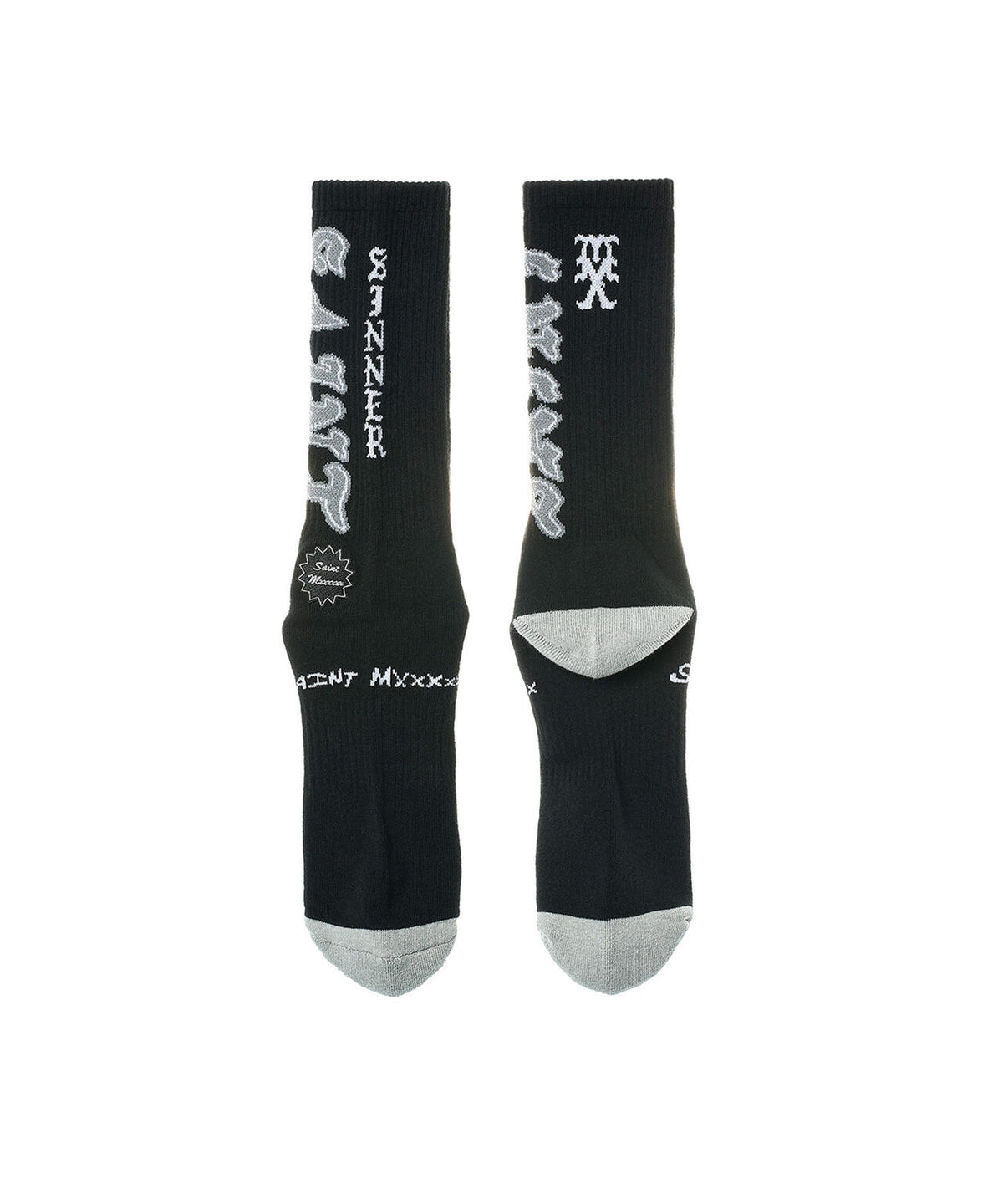 SAINT MICHAEL/セントマイケル/SOCKS/SAINT/BLACK+GRAY