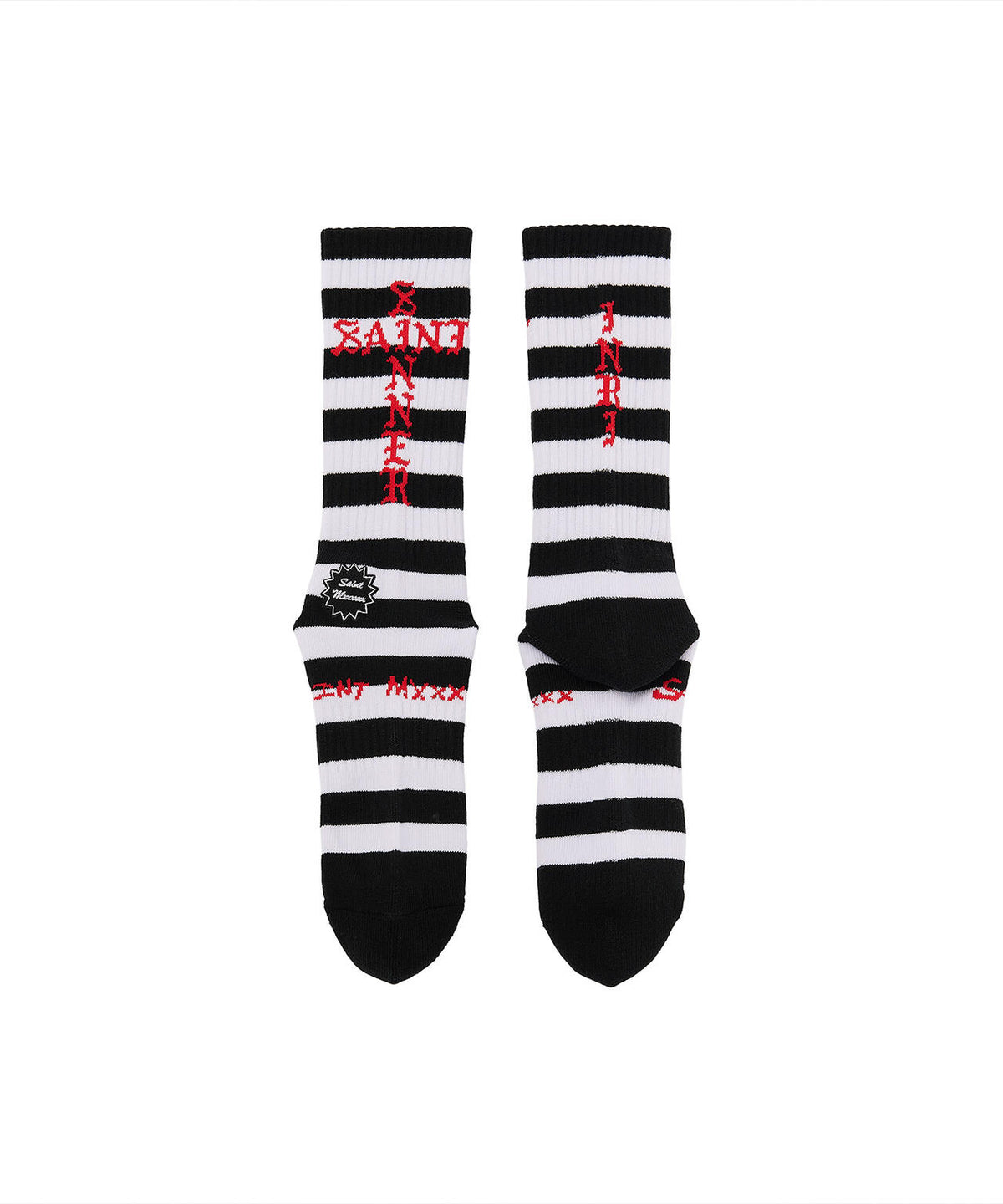 SAINT MICHAEL/セントマイケル/SOCKS/BORDER/BLACK+WHITE