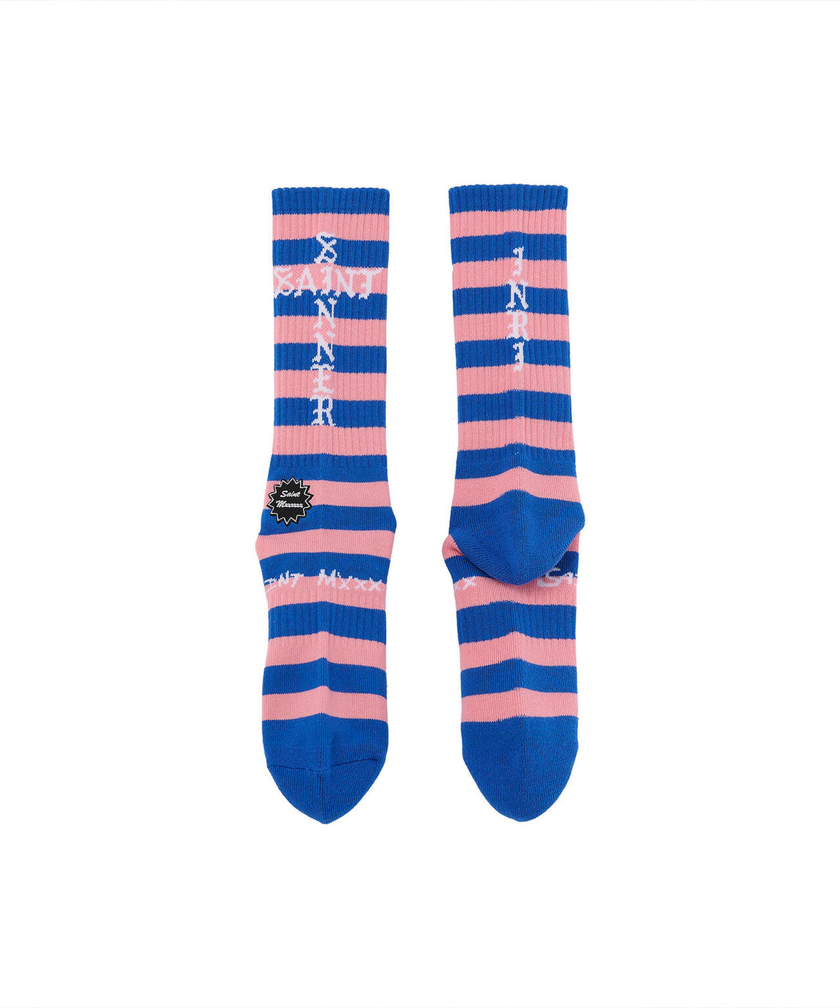 SAINT MICHAEL/セントマイケル/SOCKS/BORDER/BULE+PINK