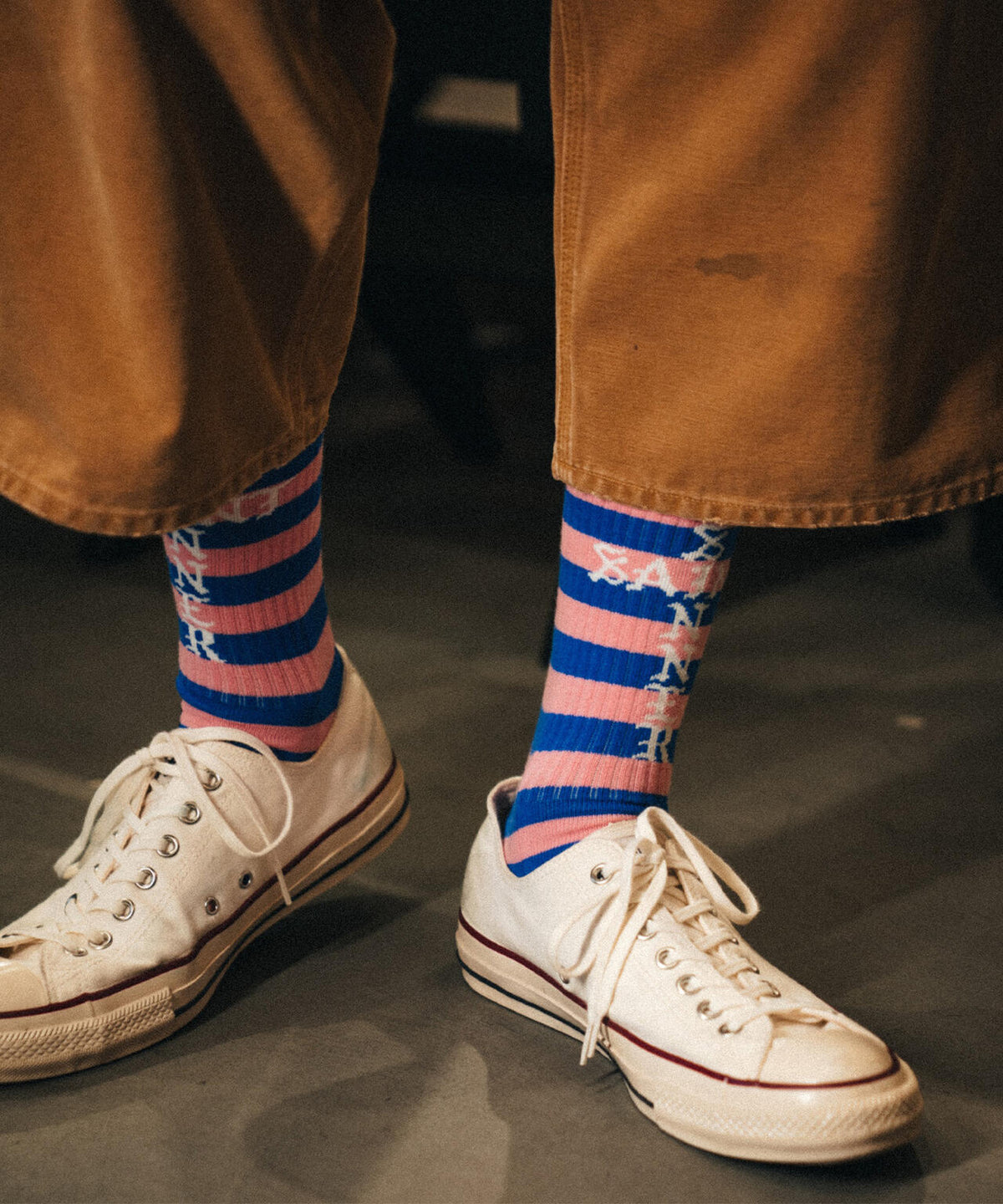 SAINT MICHAEL/セントマイケル/SOCKS/BORDER/BULE+PINK