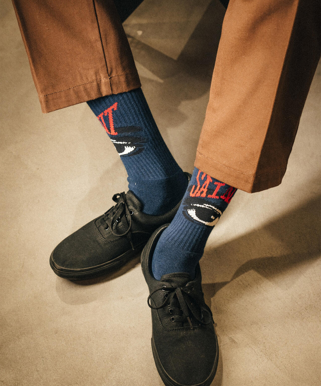 SAINT MICHAEL/セントマイケル/SOCKS/EYE/NAVY