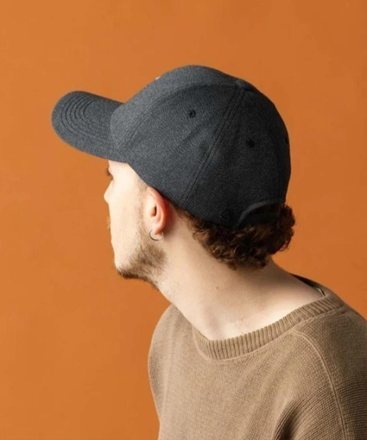 CPH/シーピーエイチ/DEEP 6 PANEL CAP/HEATHER TWILL/BLACK