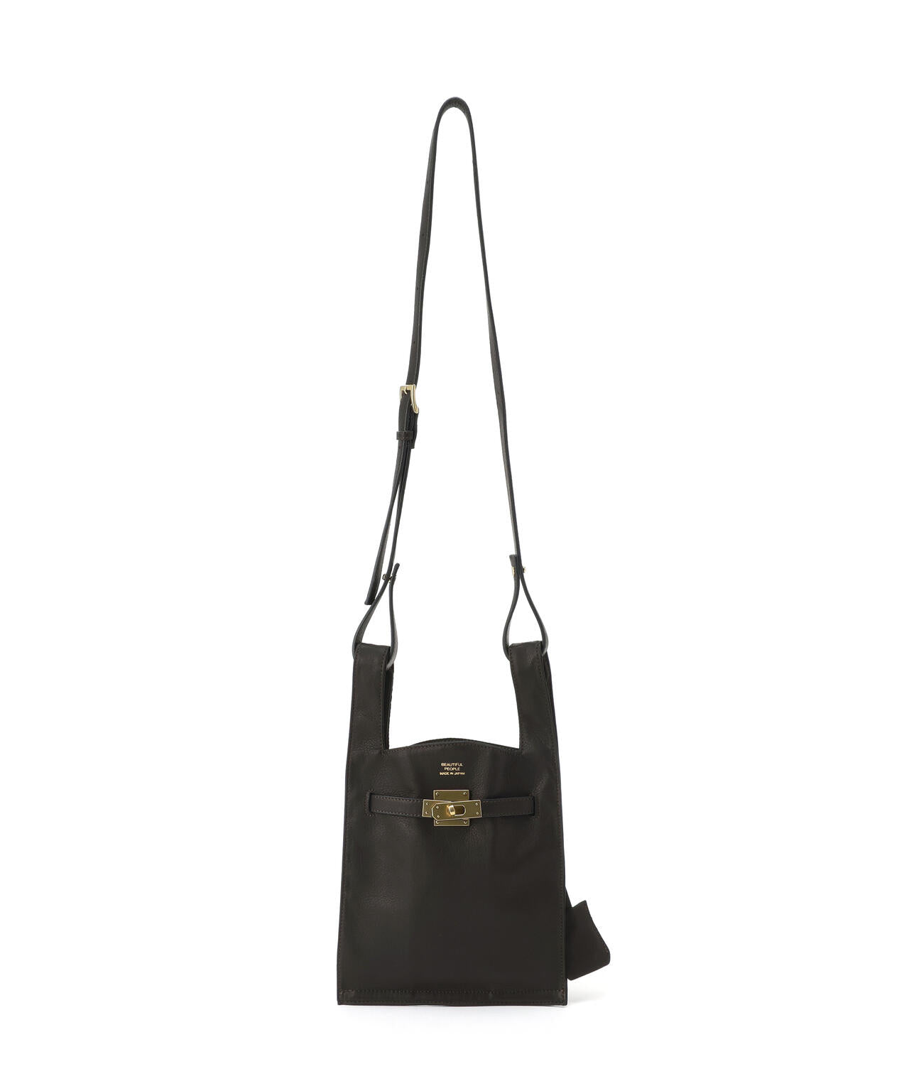 beautiful people/ビューティフルピープル/oiled leather market shoulder bag