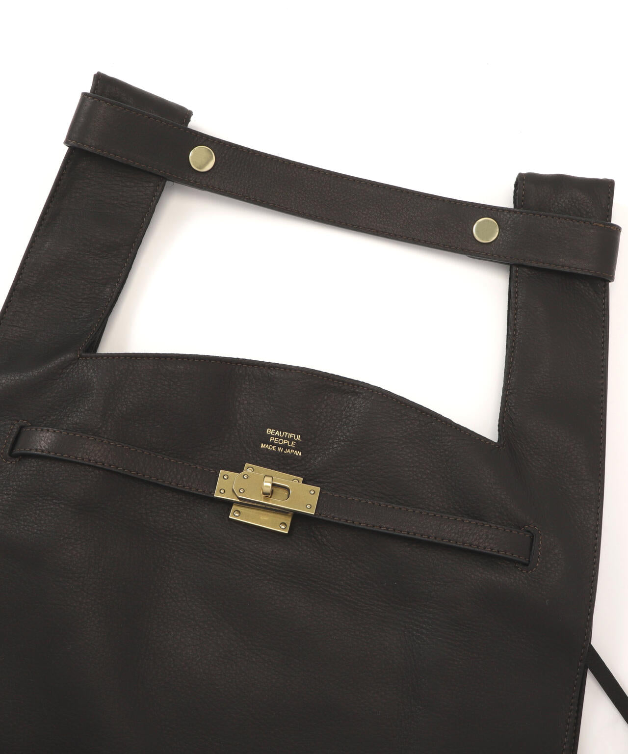 beautiful people/ビューティフルピープル/oiled leather xlarge market bag