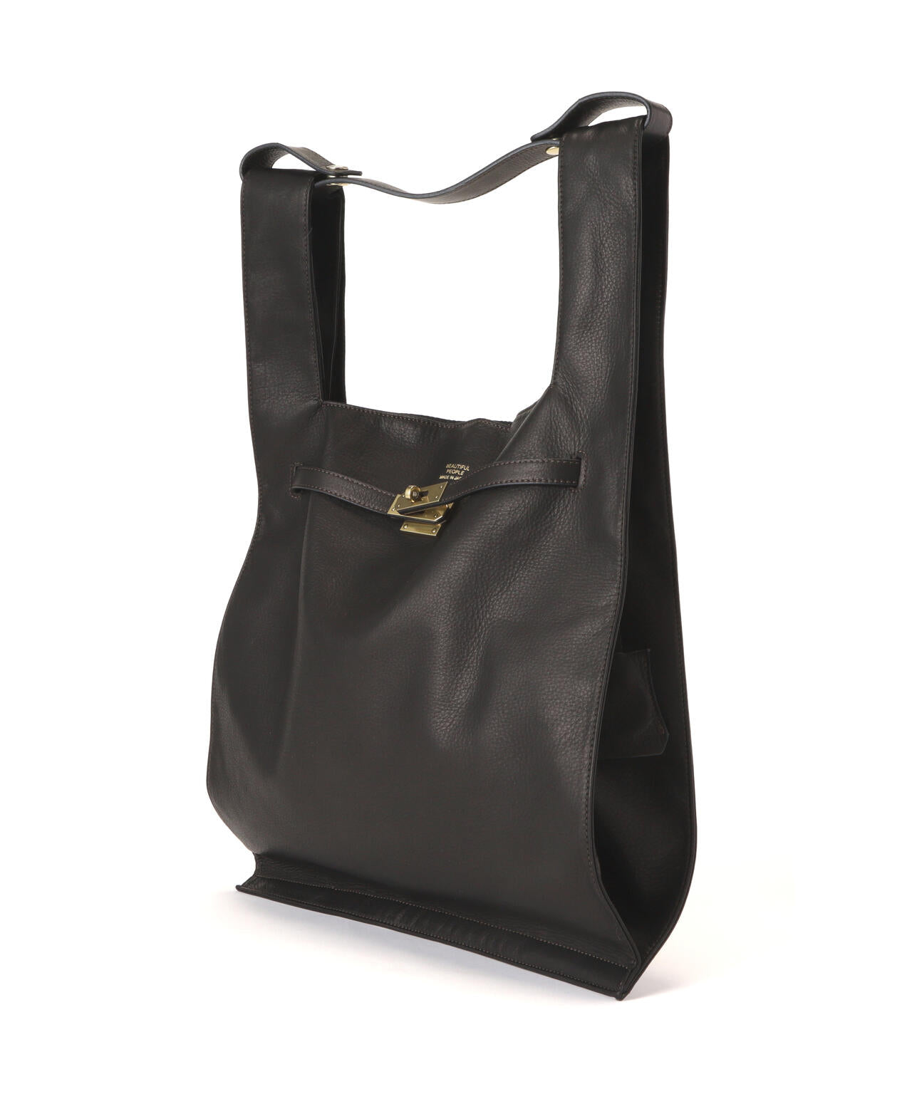 beautiful people/ビューティフルピープル/oiled leather xlarge market bag