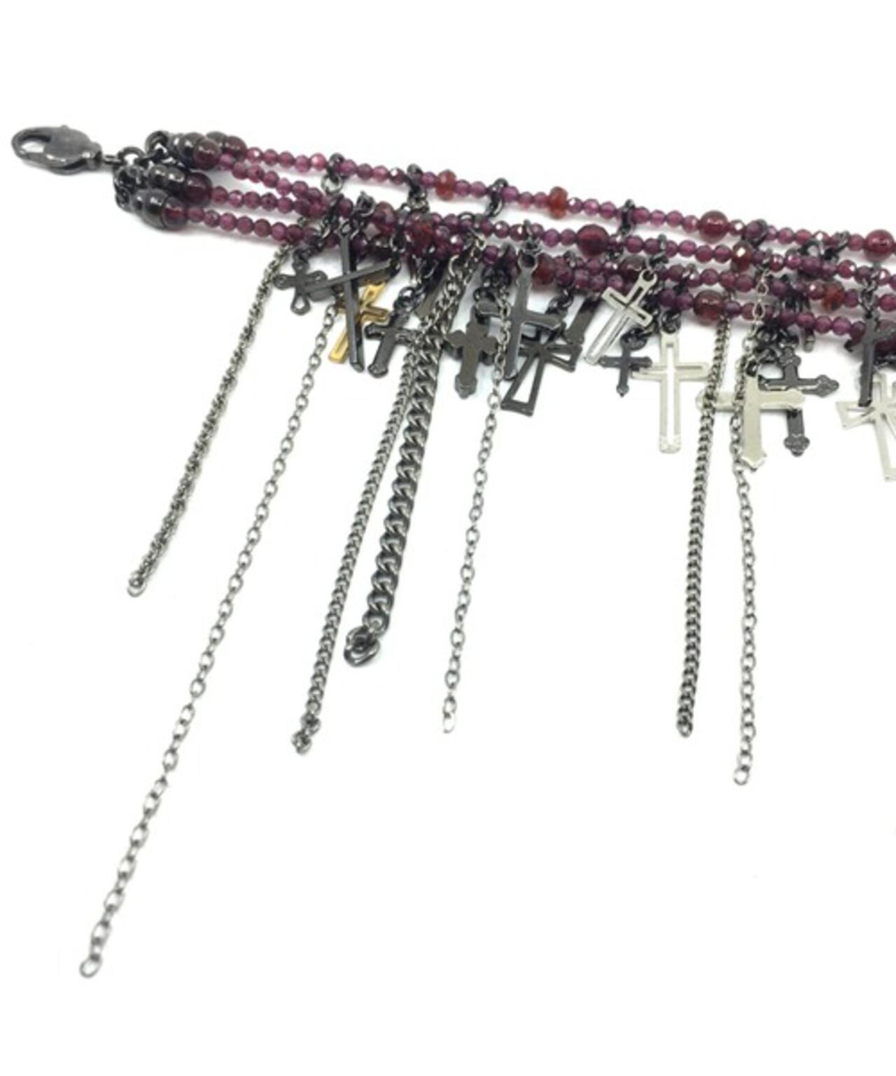 gunda/ガンダ/JUNK HEAVEN DIE BRACELET/Garnet