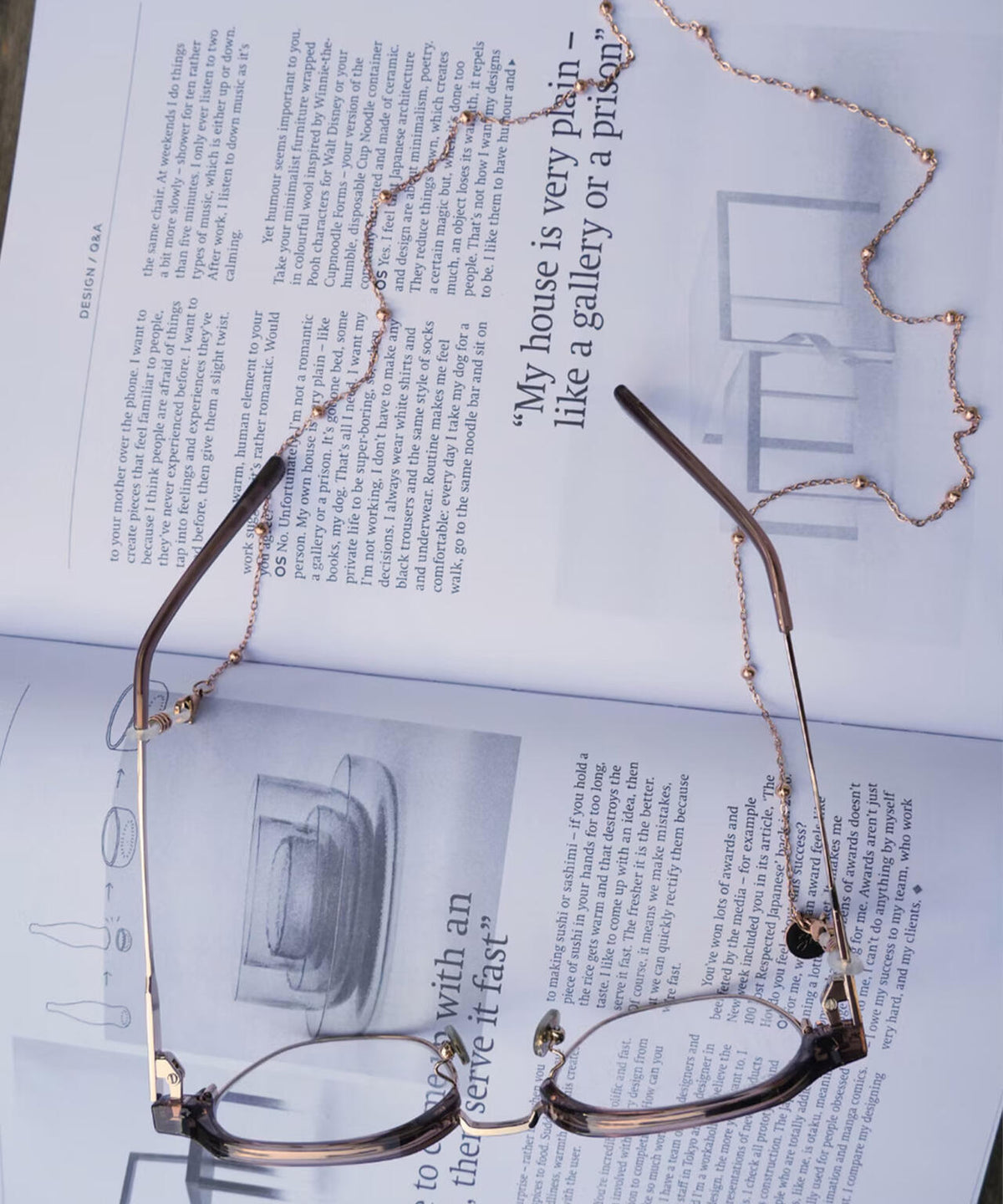 Sunny Cords/サニーコード/Ball chain rose gold