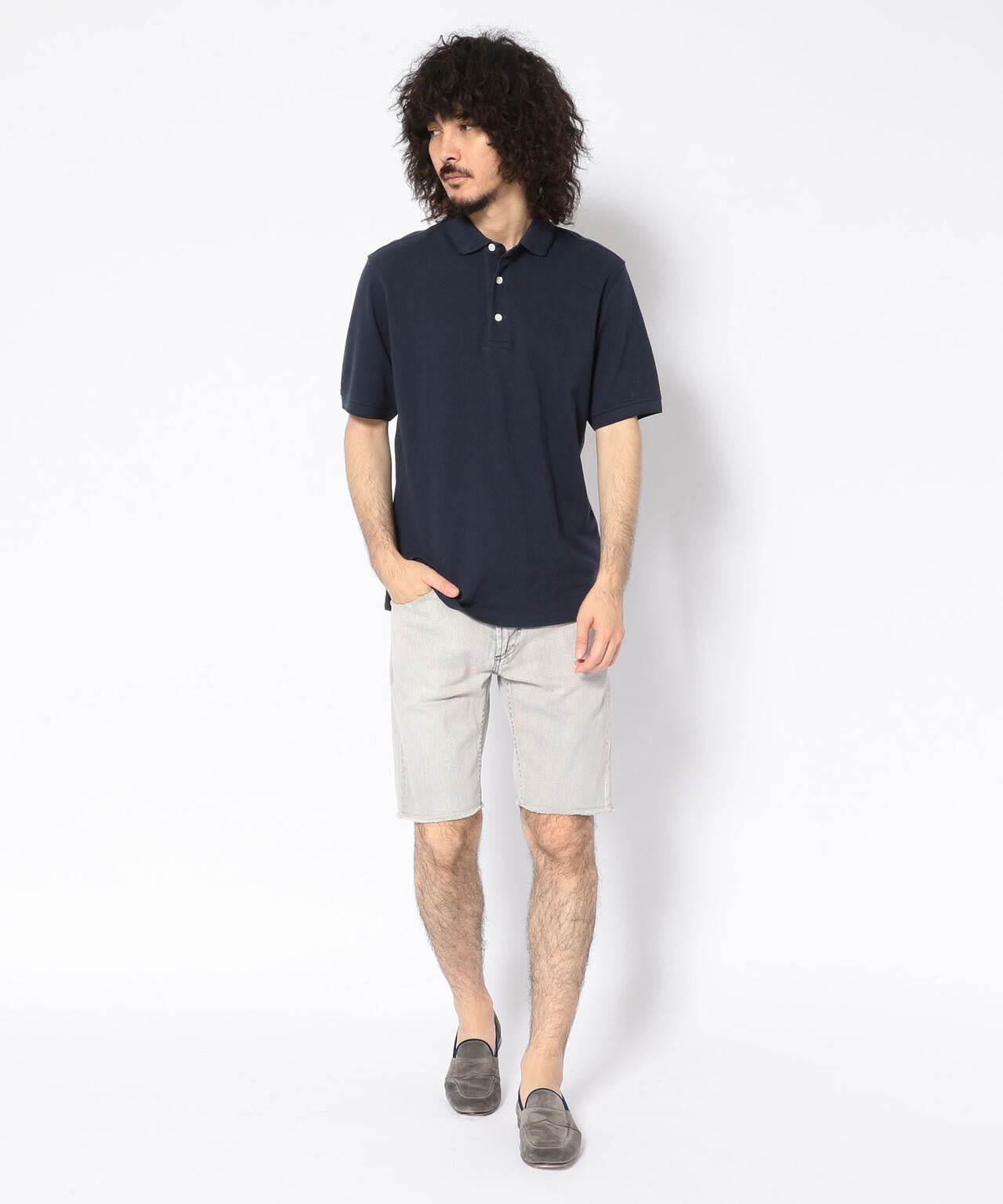 e JEANS / イージーンズ/デニムショーツ/GREY