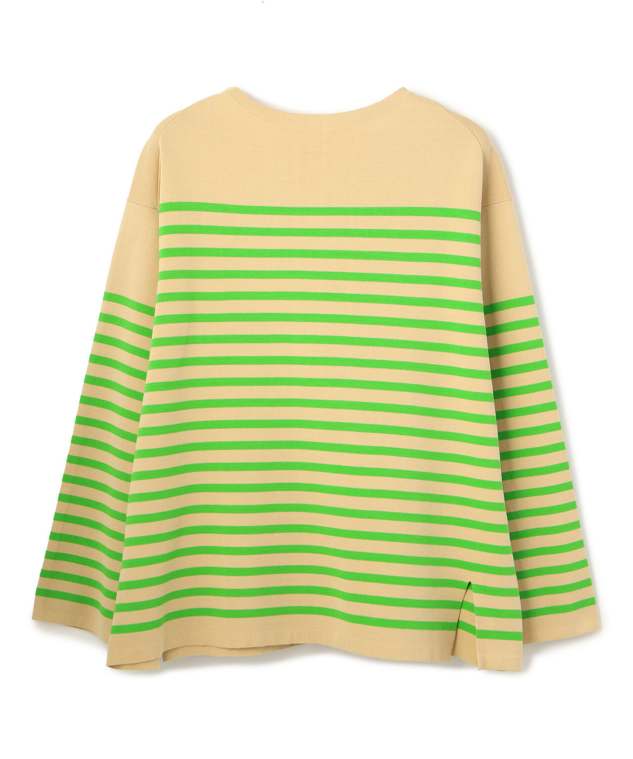 saby/サバイ/MILANO LIB BOAT NECK BORDER KNIT/ミラノリブボートネックニット