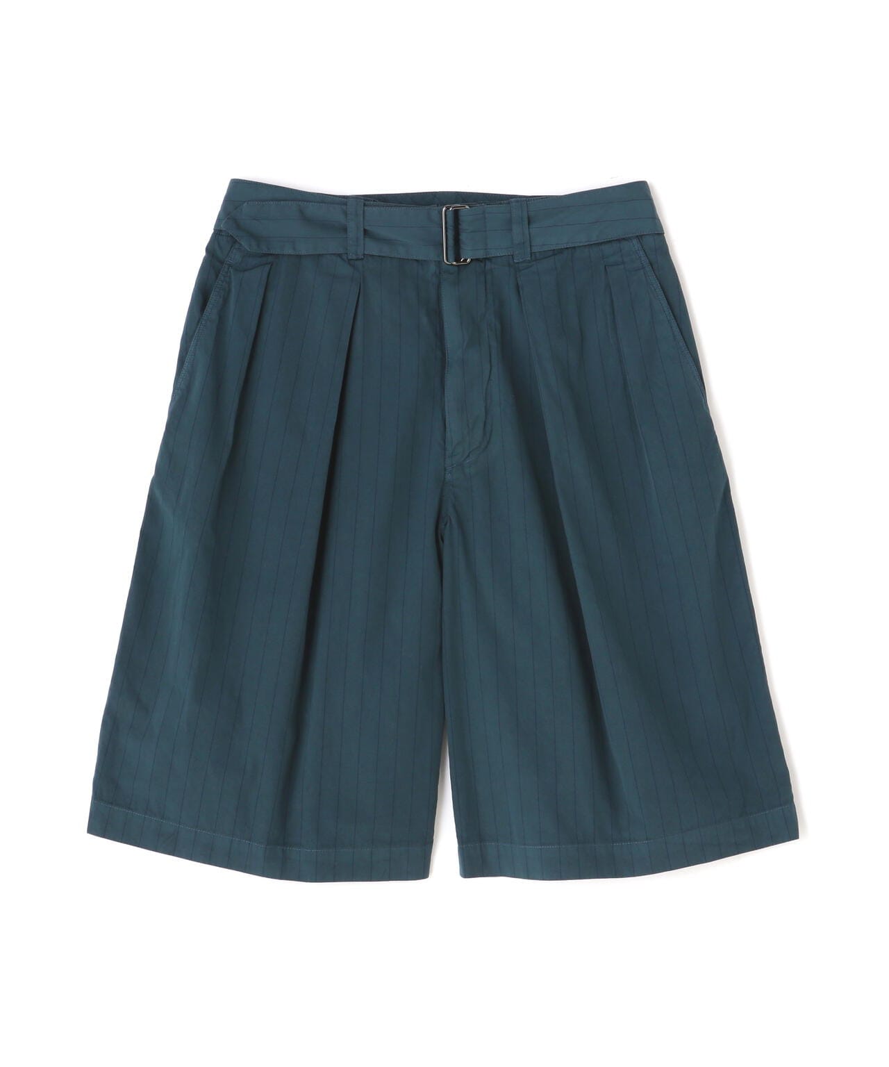 YOKE/ヨーク/Garment Dye Stripe Belted Wide Shorts