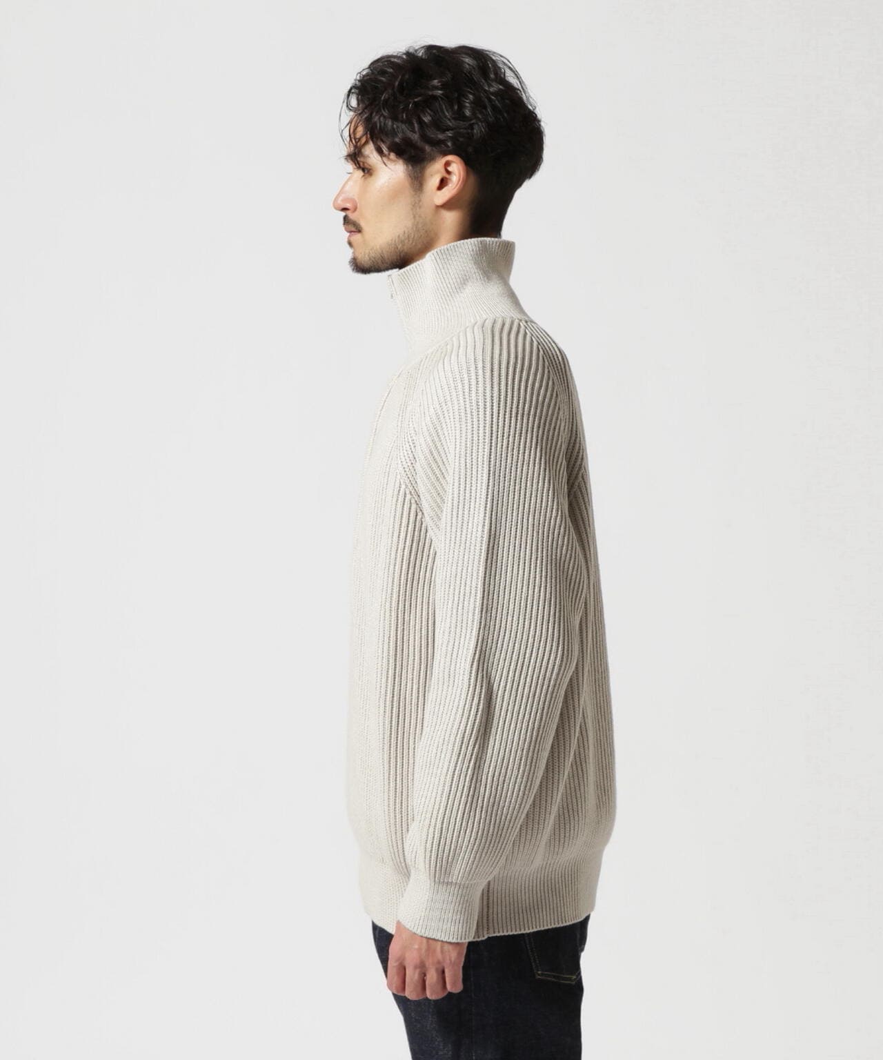 Toironier/トワロニエ/Half Zip Knit