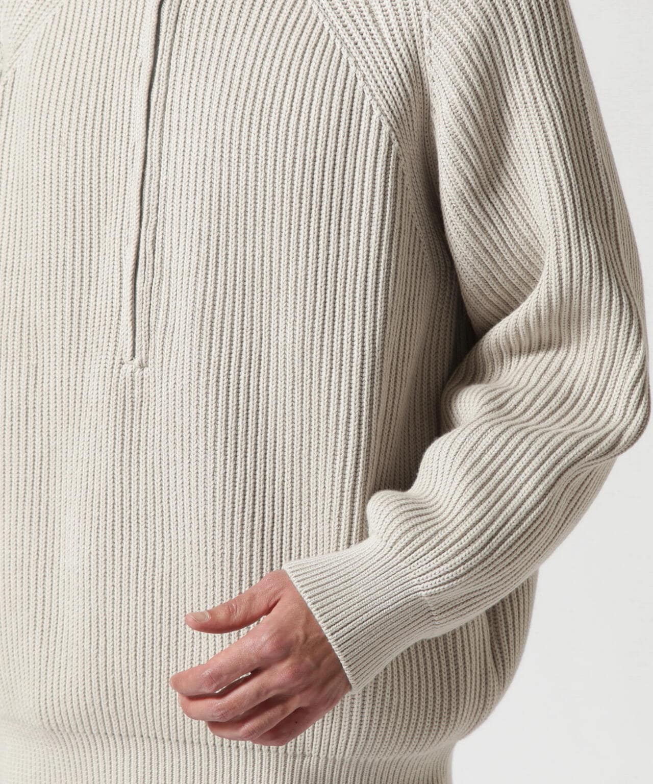 Toironier/トワロニエ/Half Zip Knit