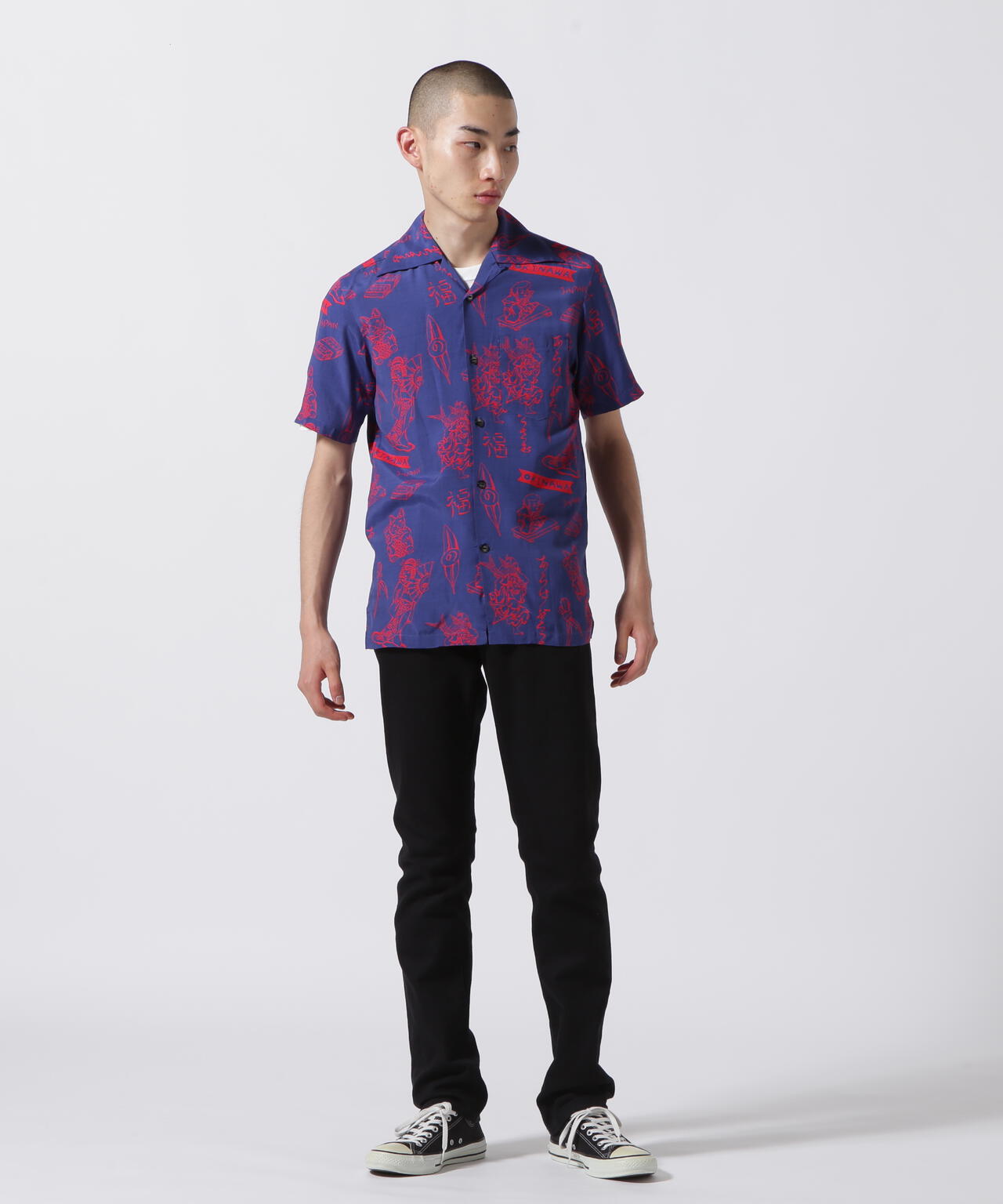 Aloha Blossom/アロハブロッサム/Minsa Argyle Aloha Shirts