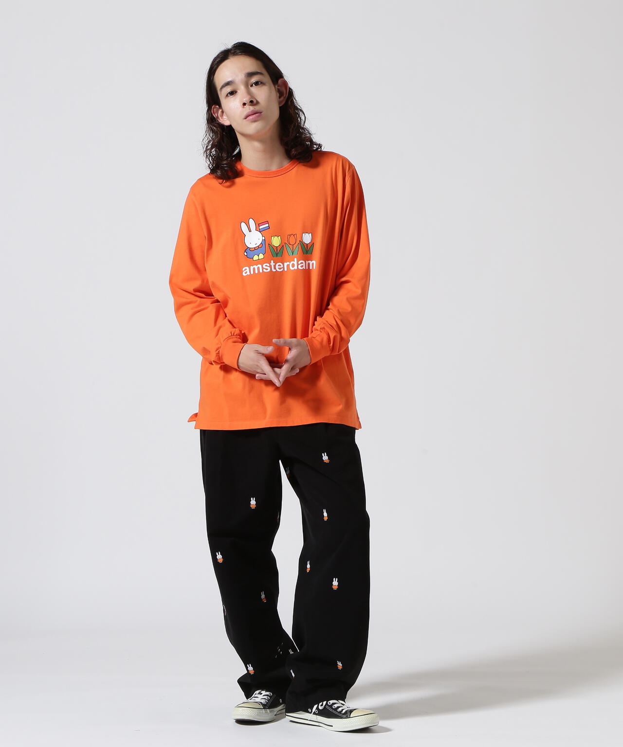 POP TRADING COMPANY/Pop & Miffy Amsterdam Longsleeve Tee