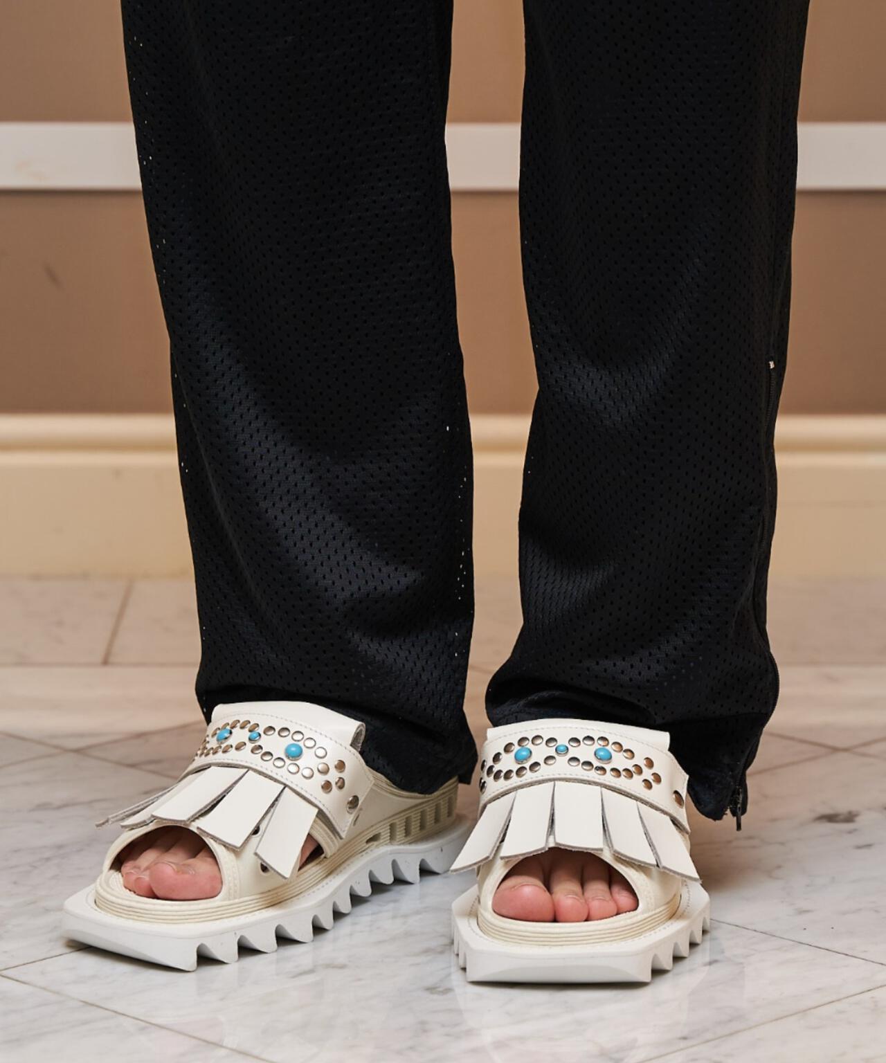 BENCH/ベンチ/BENSAN-D TURQUOISE CHUNKY LOAFER SQUARE SHARKSOLE