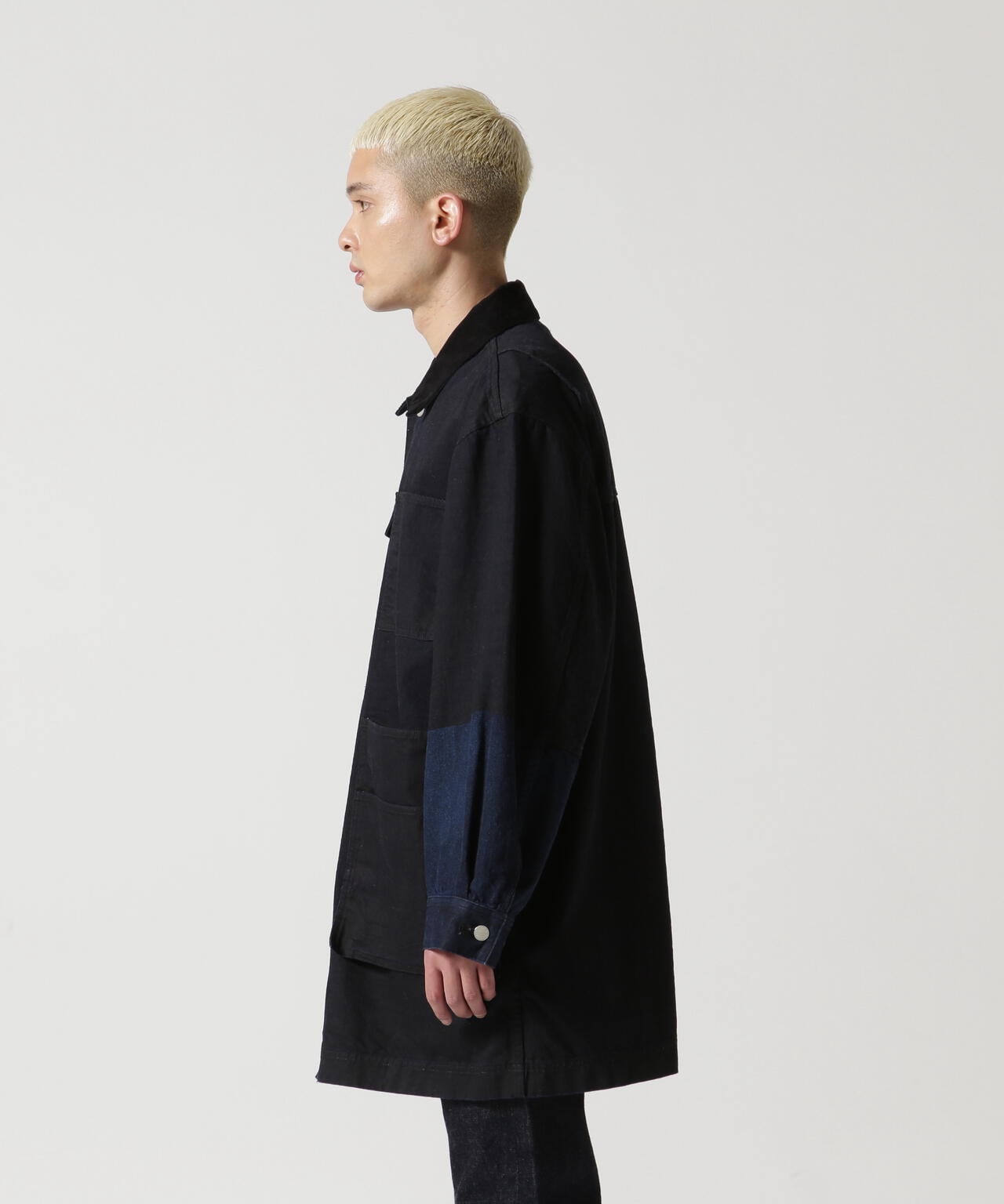 YOKE/ヨーク/DENIM COVERALL HALF COAT