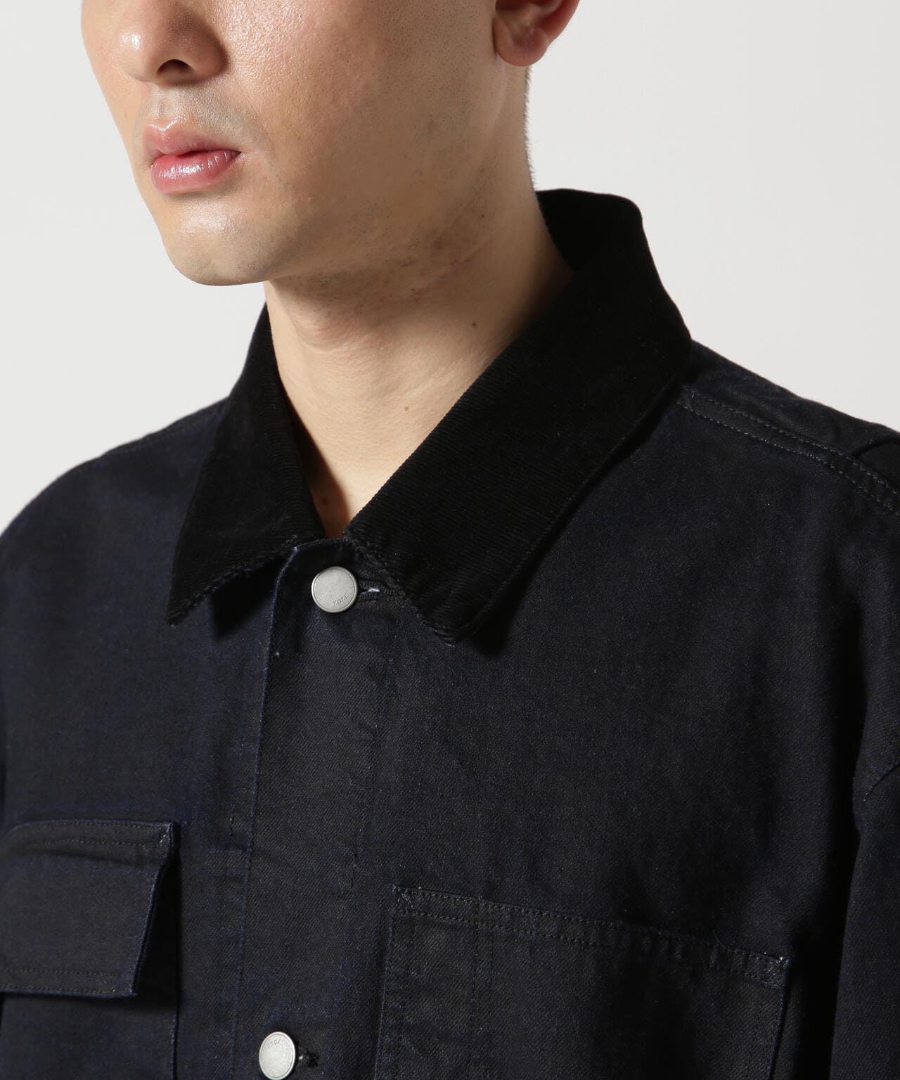 YOKE/ヨーク/DENIM COVERALL HALF COAT