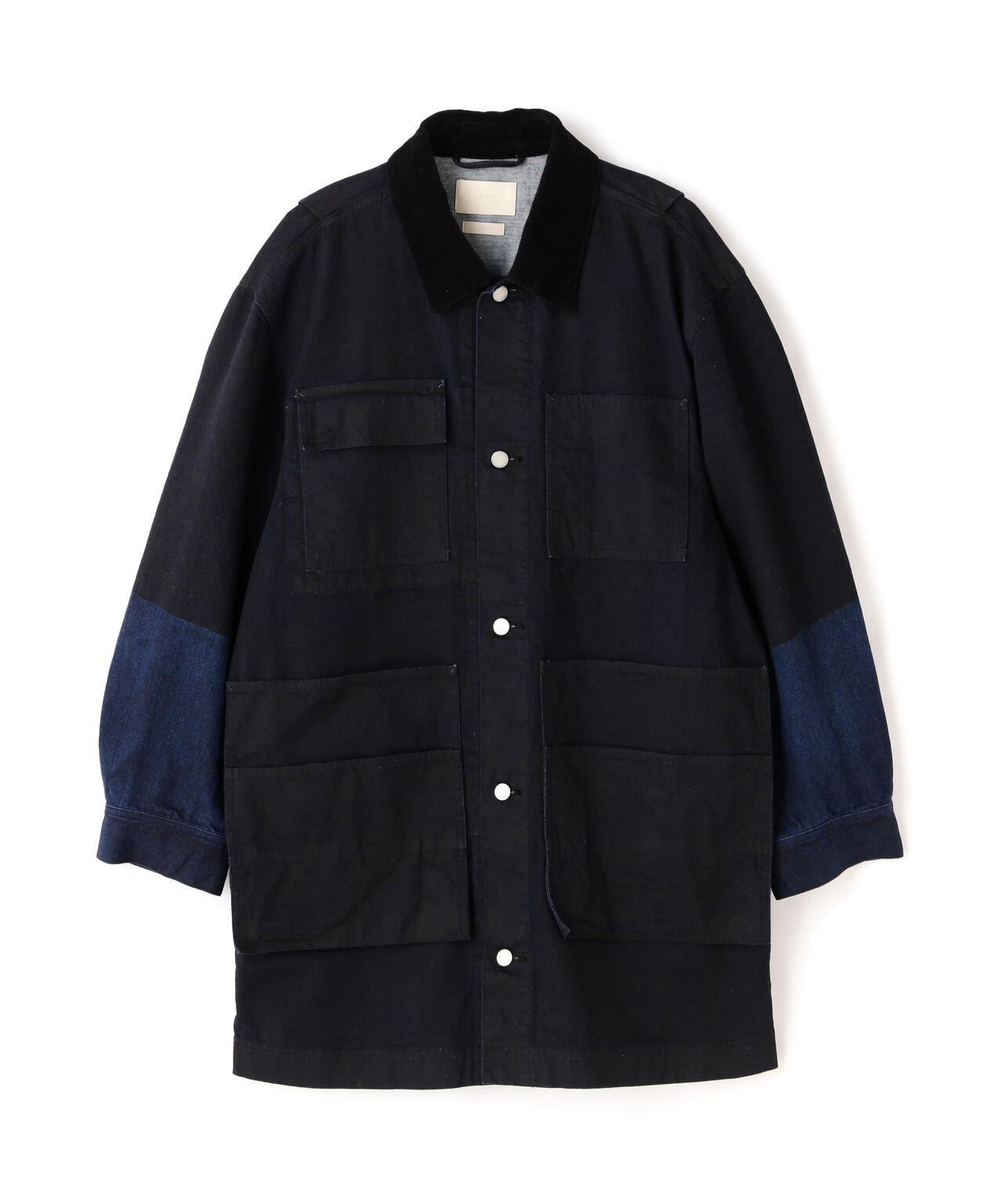 YOKE/ヨーク/DENIM COVERALL HALF COAT