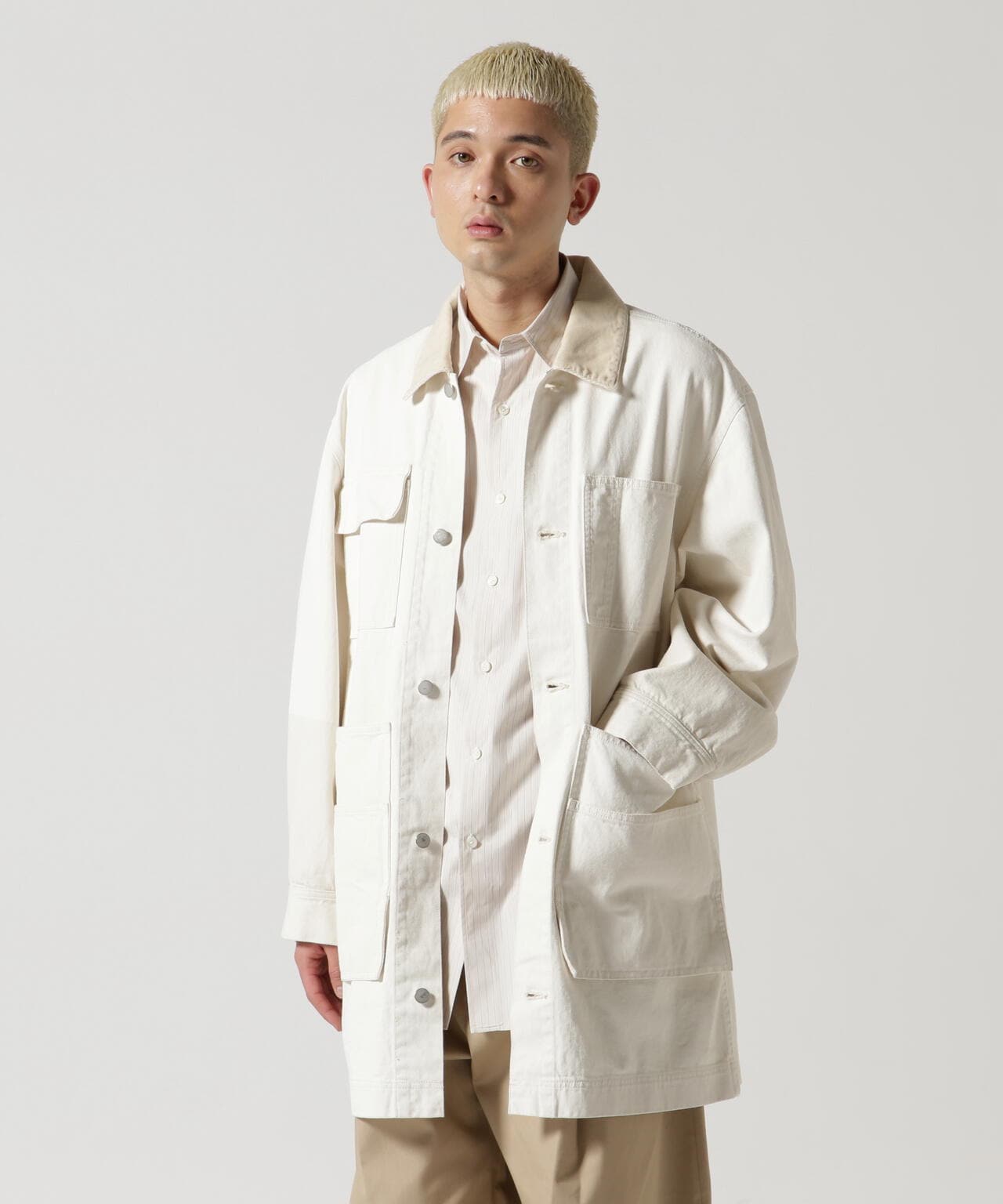 YOKE/ヨーク/DENIM COVERALL HALF COAT
