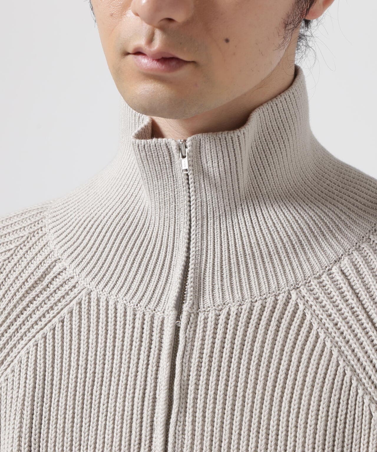 Toironier/トワロニエ/Half Zip Knit