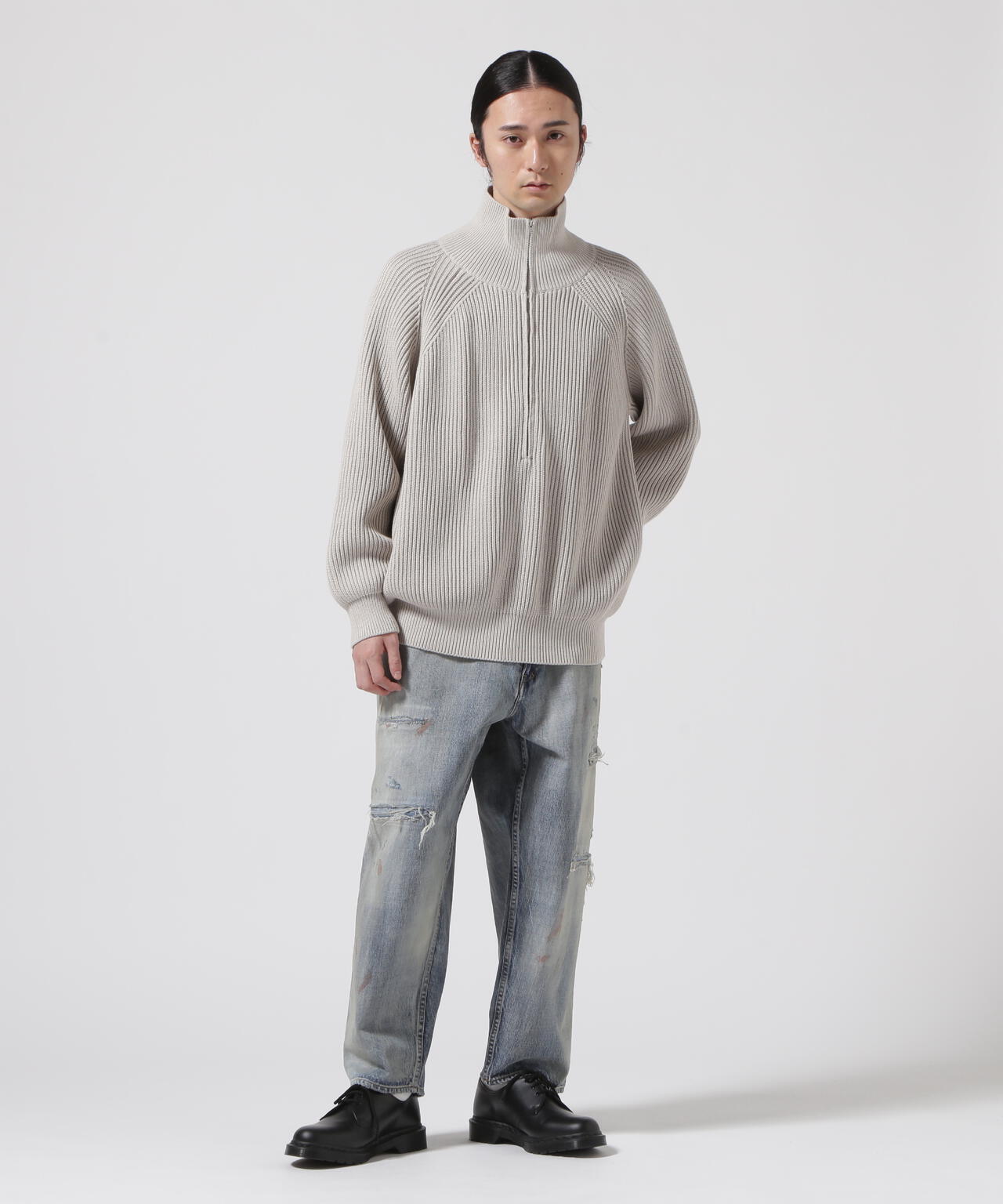 Toironier/トワロニエ/Half Zip Knit