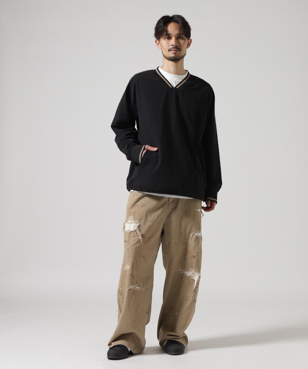 ANCELLM/アンセルム/REMAKE WIDE CHINO TROUSERS