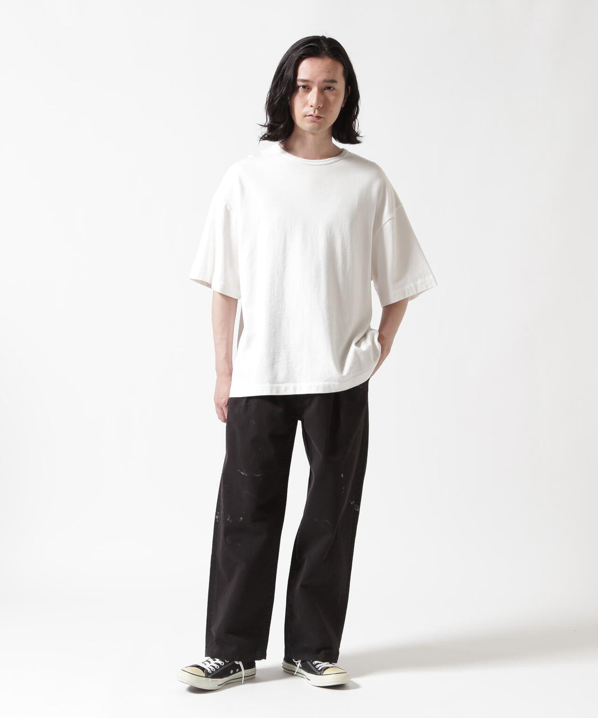 ANCELLM/アンセルム/PAINT CHINO TROUSERS