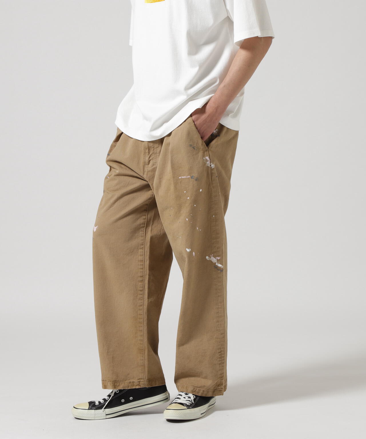 ANCELLM/アンセルム/PAINT CHINO TROUSERS